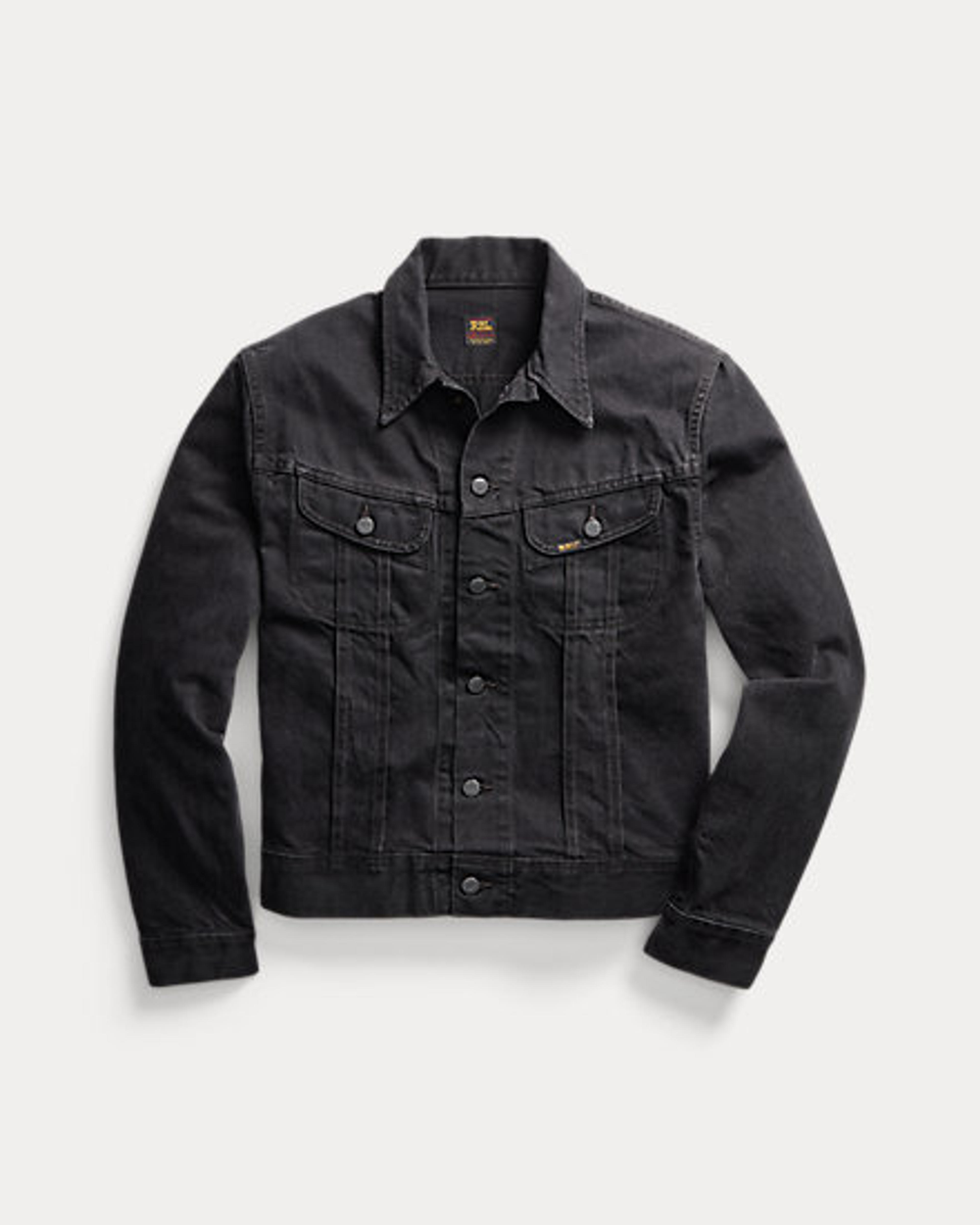 Worn-In Black Denim Trucker Jacket | Ralph Lauren