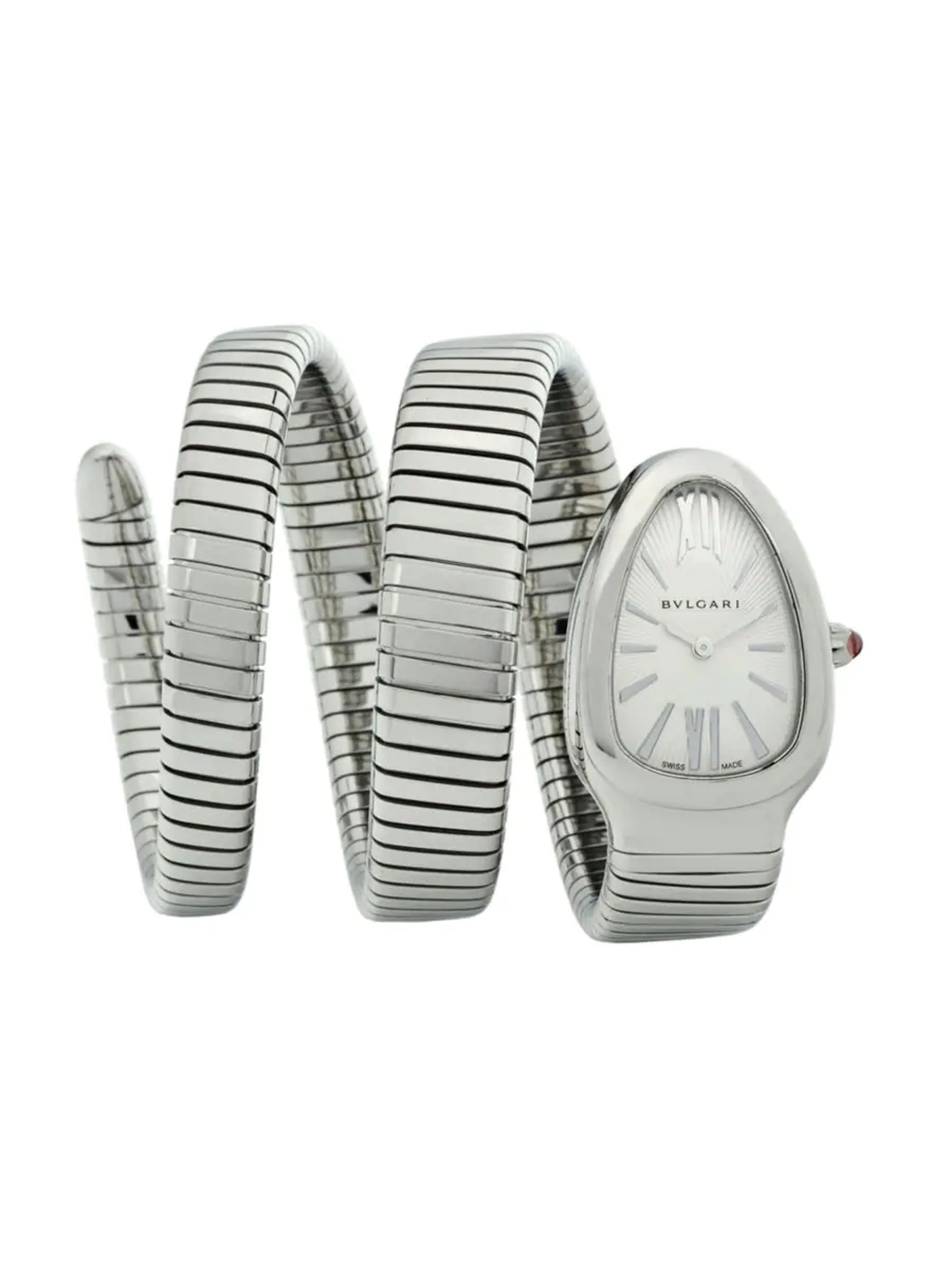 BVLGARI Serpenti Tubogas Stainless Steel Double Twist Watch