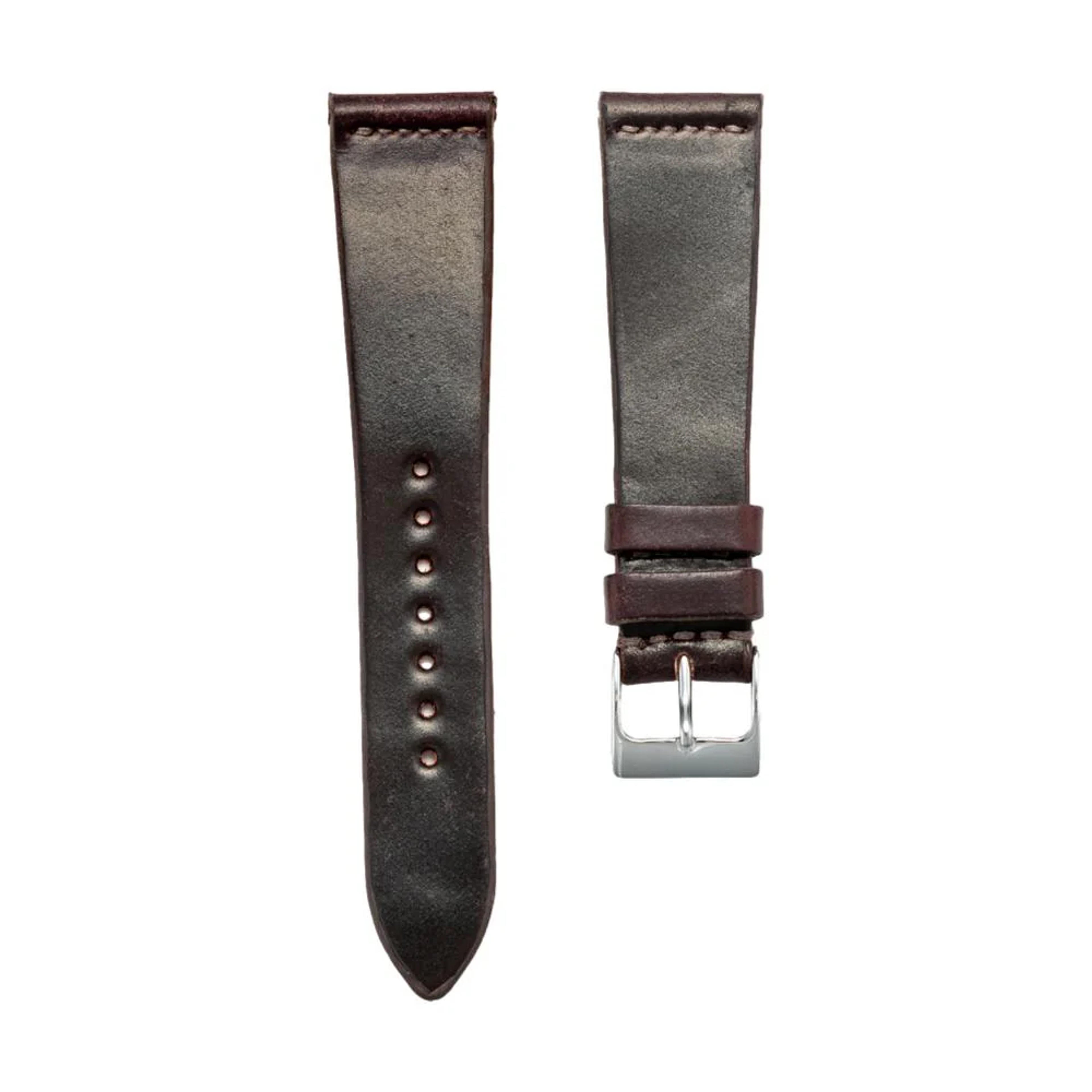 Shell Cordovan Leather Strap-Brown | Teddy Baldassarre