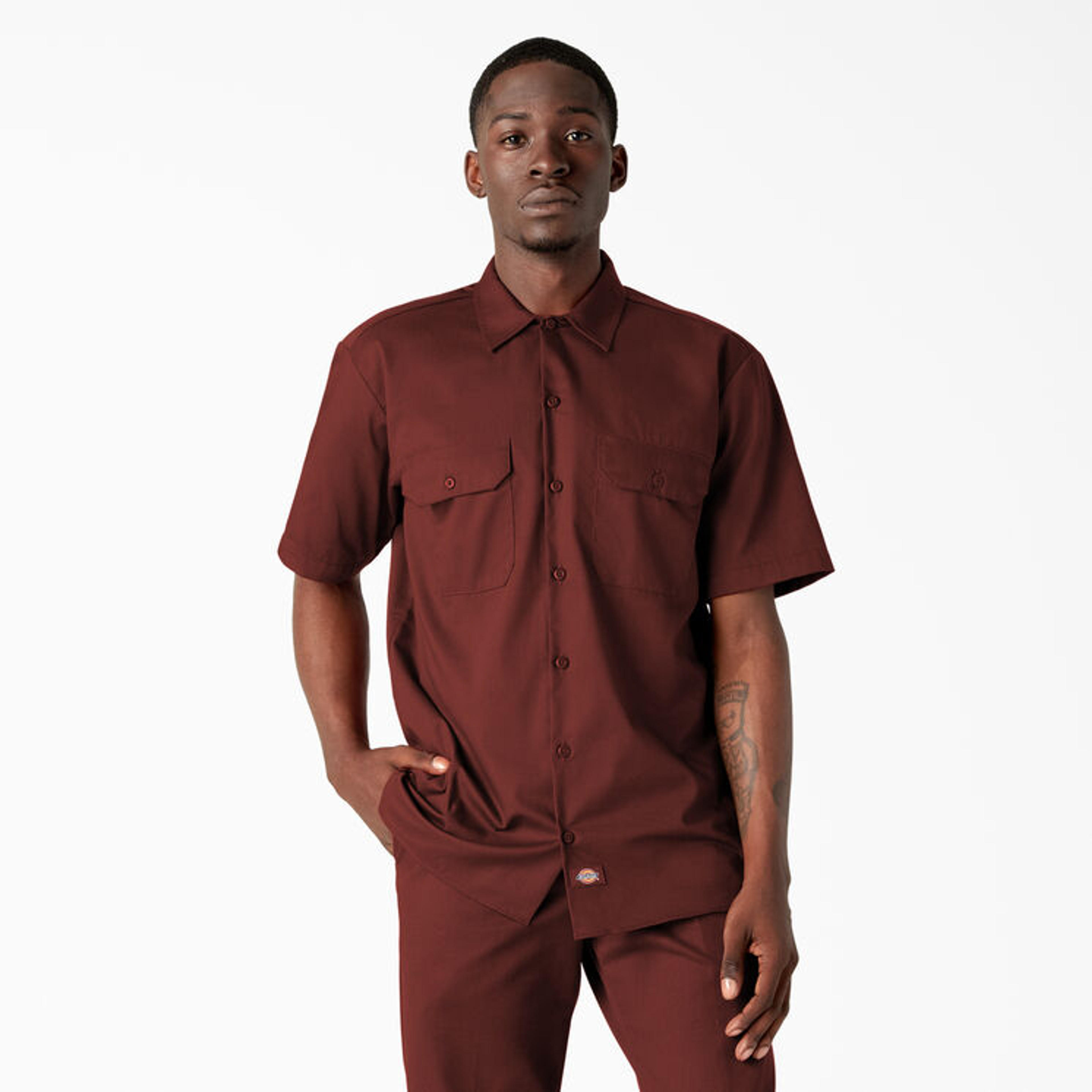 Short Sleeve Work Shirt , Fired Brick M | Men's Shirts | Dickies