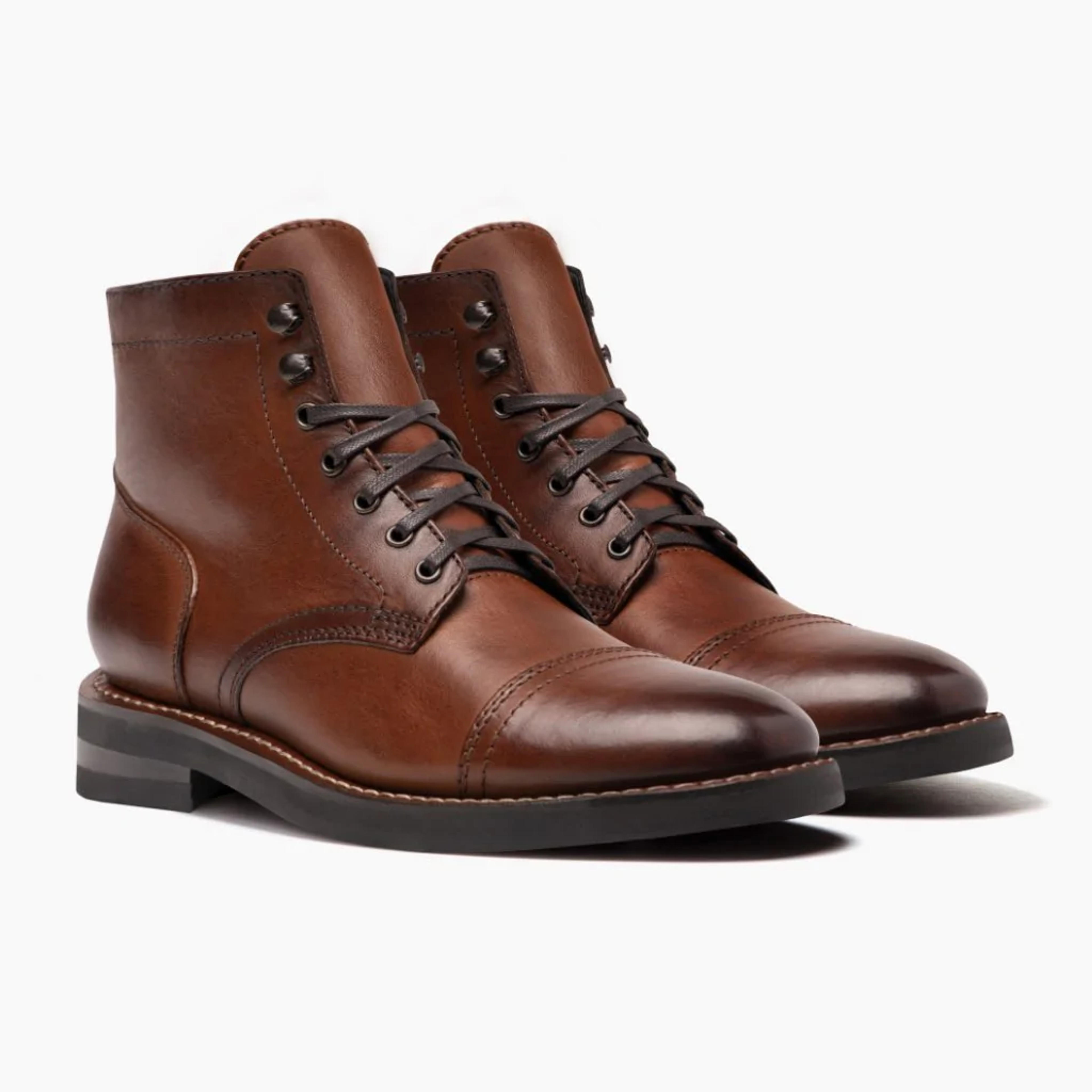 Men's Captain Lace-Up Boot In Brandy - Thursday Boot Company