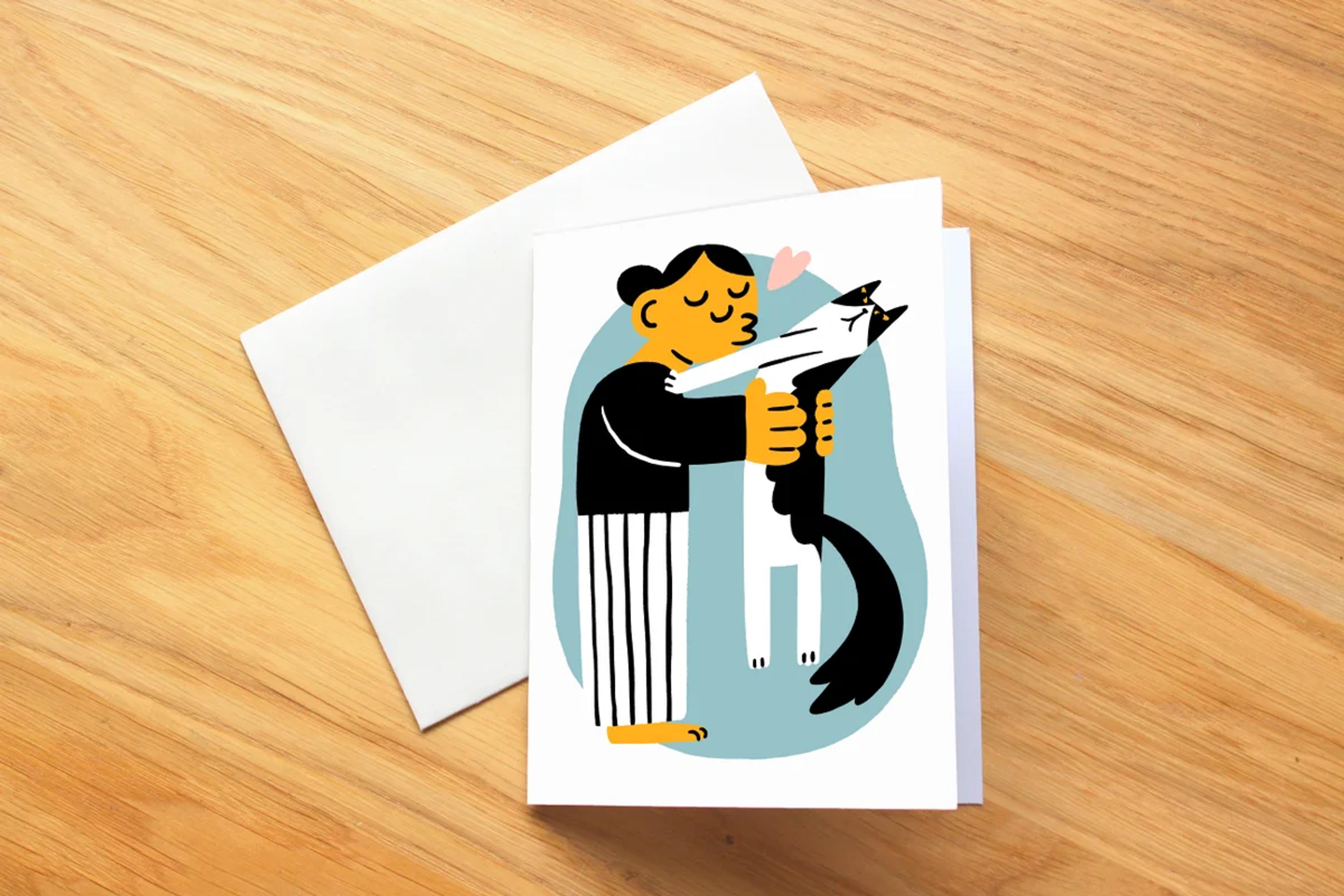 Cat Kiss Rejection | Love + Friendship | Sticker | Card | I NEVER DRAW