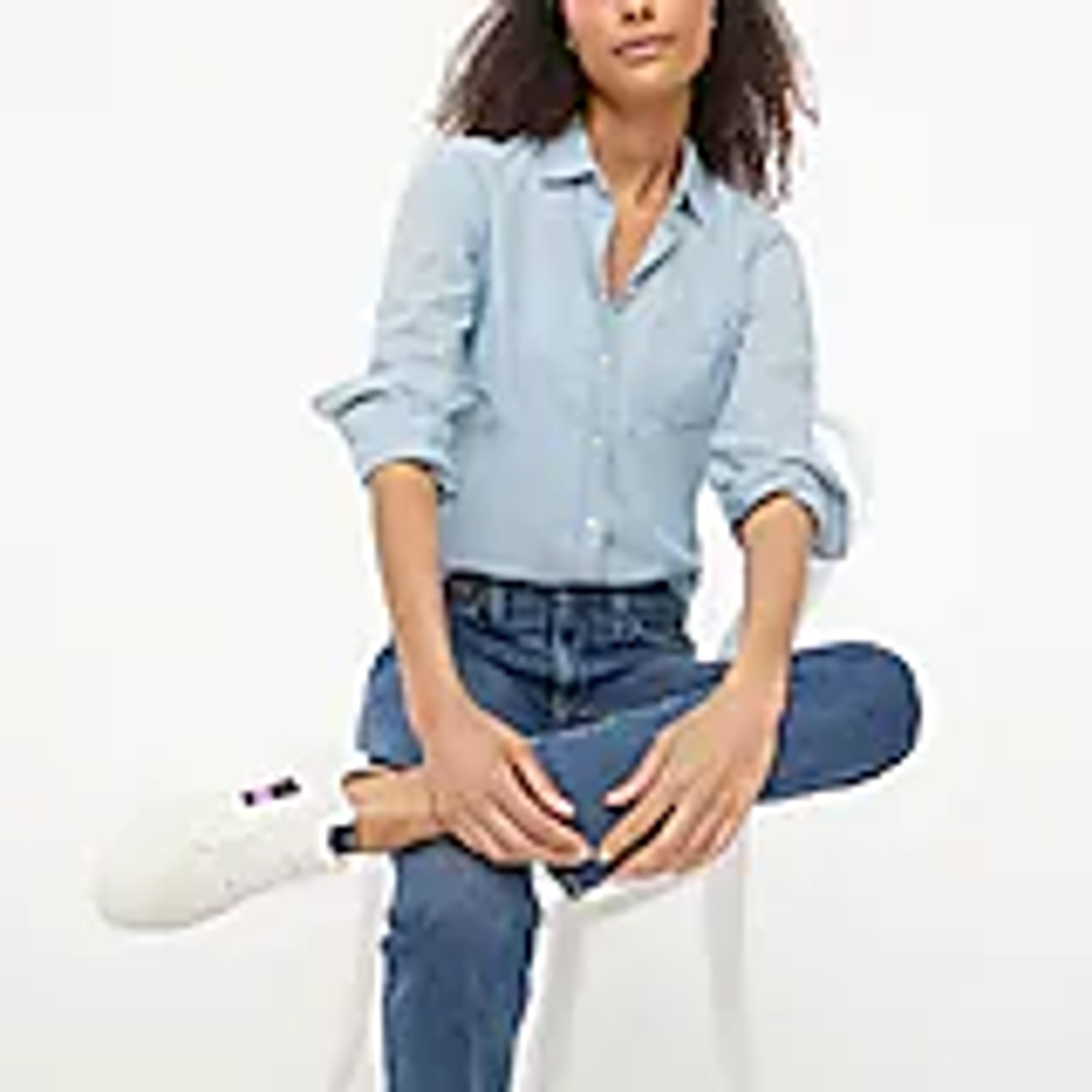 Factory: Chambray Shirt In Signature Fit For Women