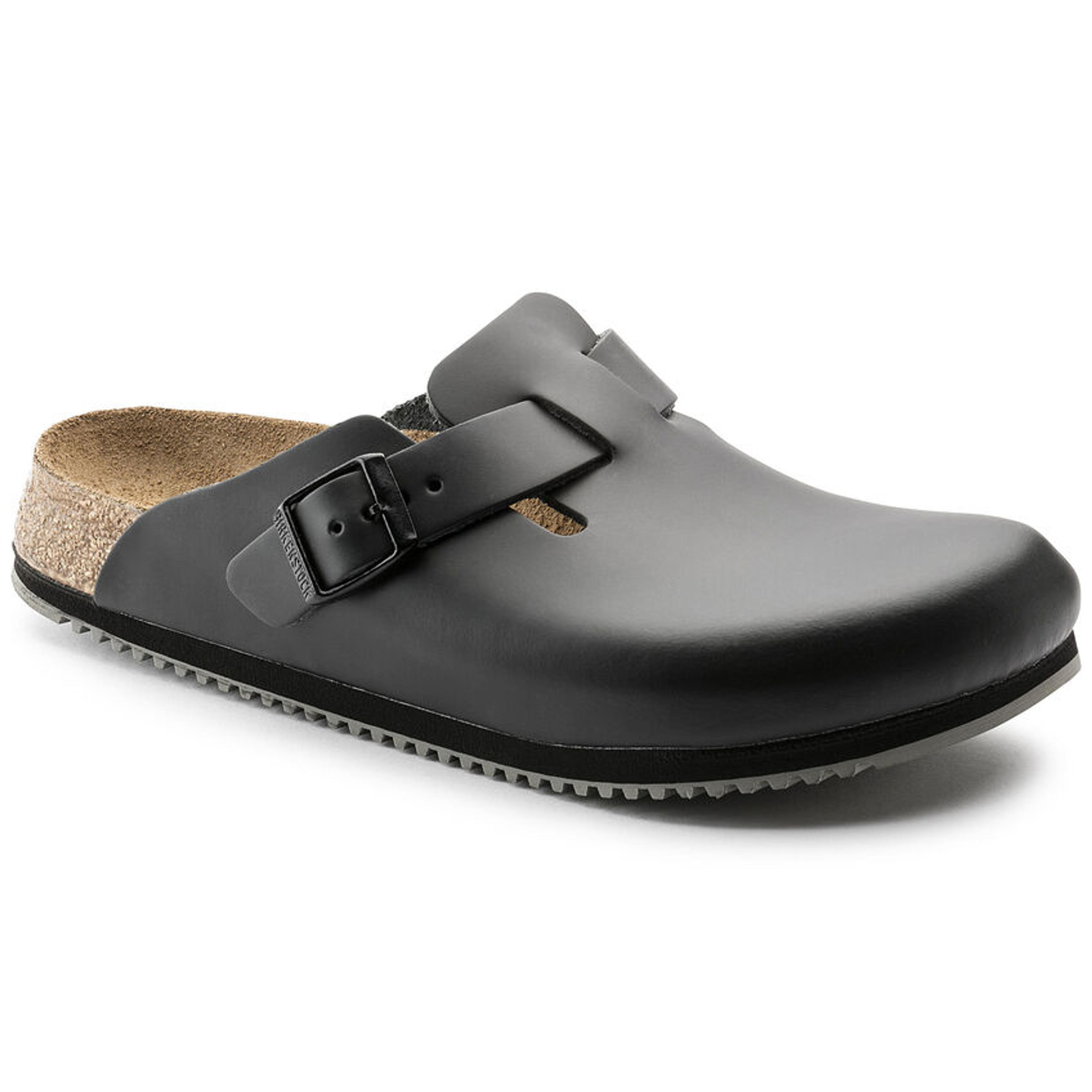 Boston Super Grip Leather Black | BIRKENSTOCK