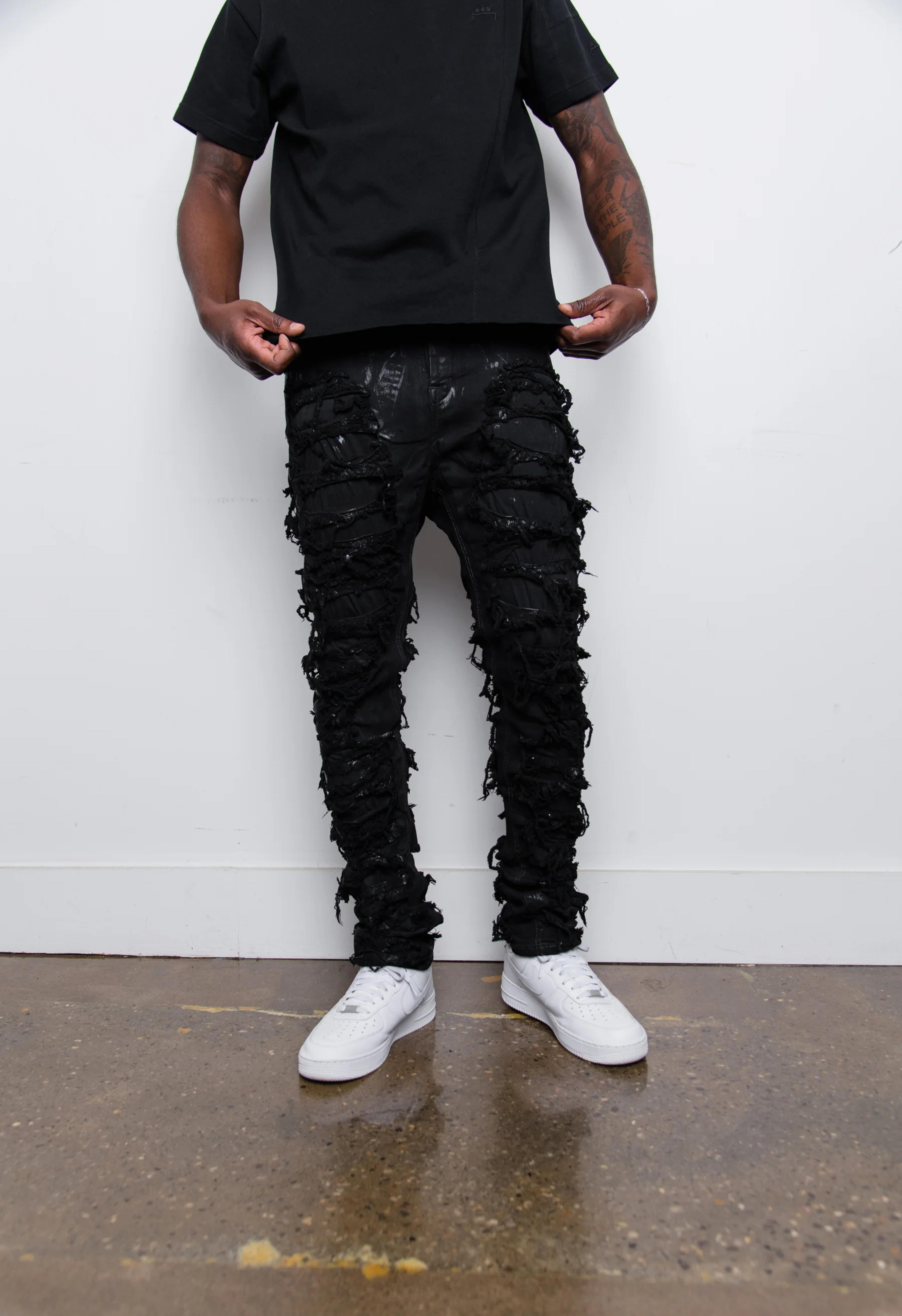 Detroit Cut Denim Black DU02B4366-SBFLS – NOMAD