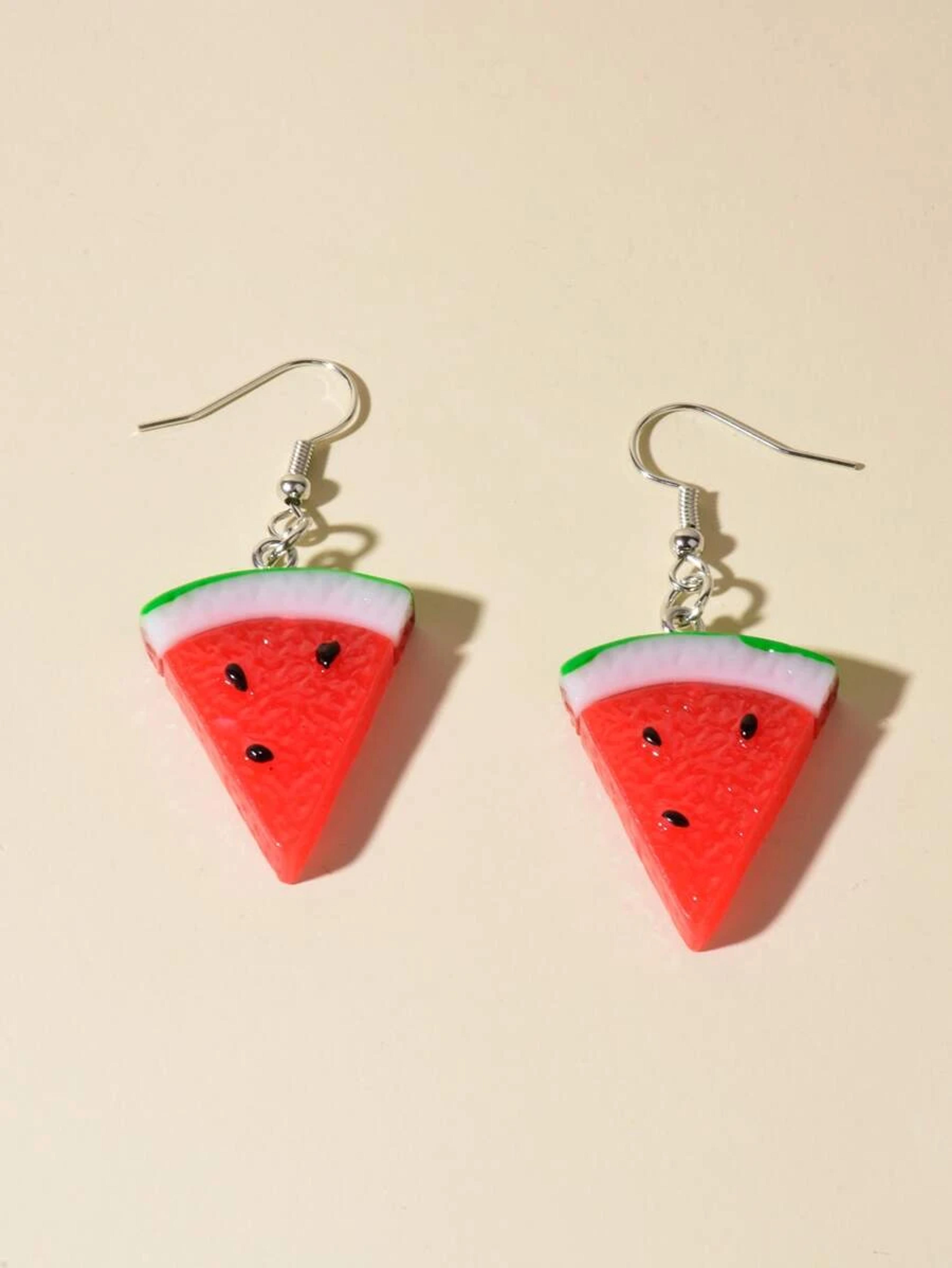 Watermelon Decor Drop Earrings | SHEIN USA