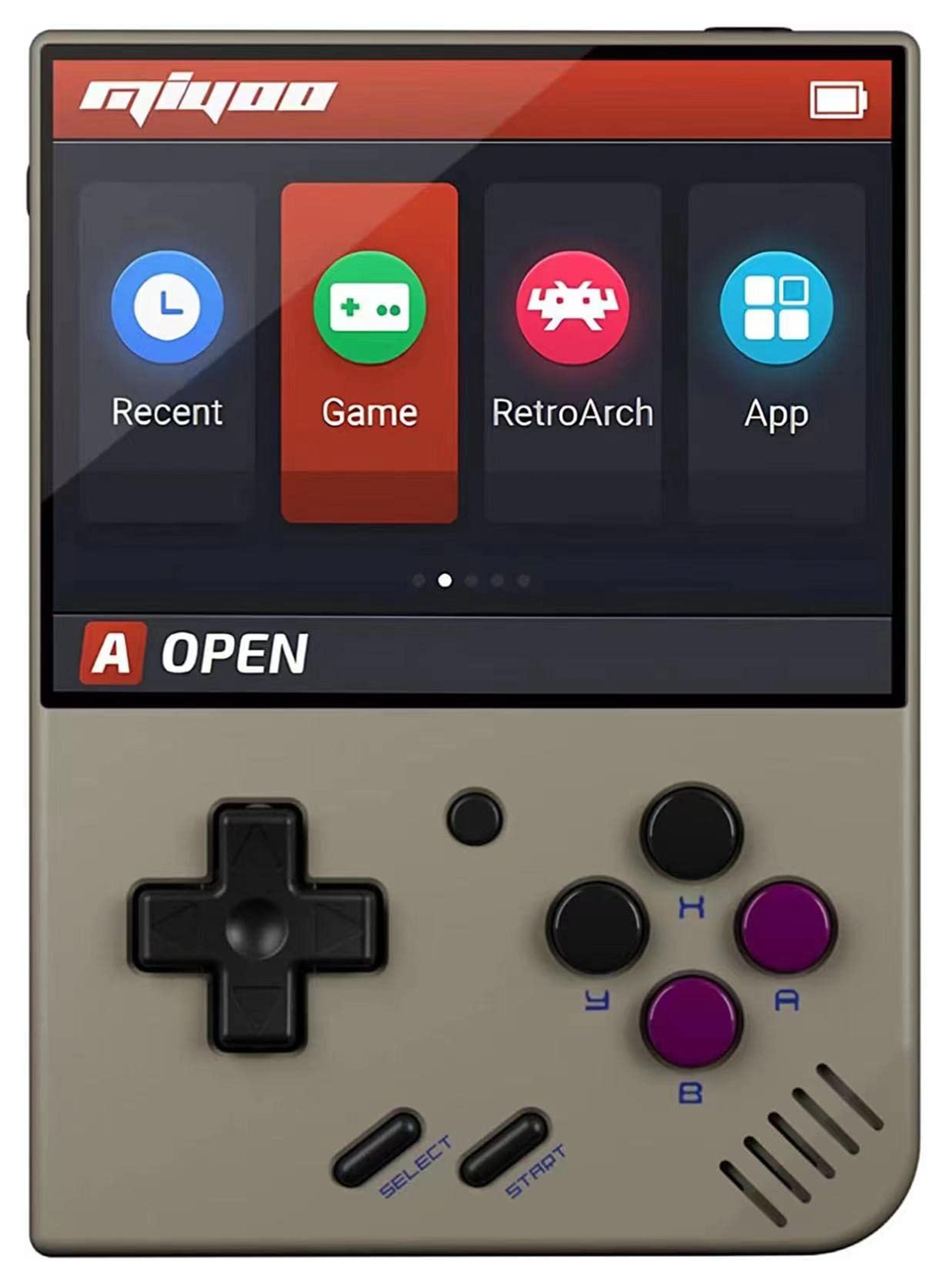 Miyoo Mini Plus Handheld Game Console, 3.5 Inch Open Source Retro Game Console with 64G TF Card, Built in 10000+ Classic Games, Support WiFi.