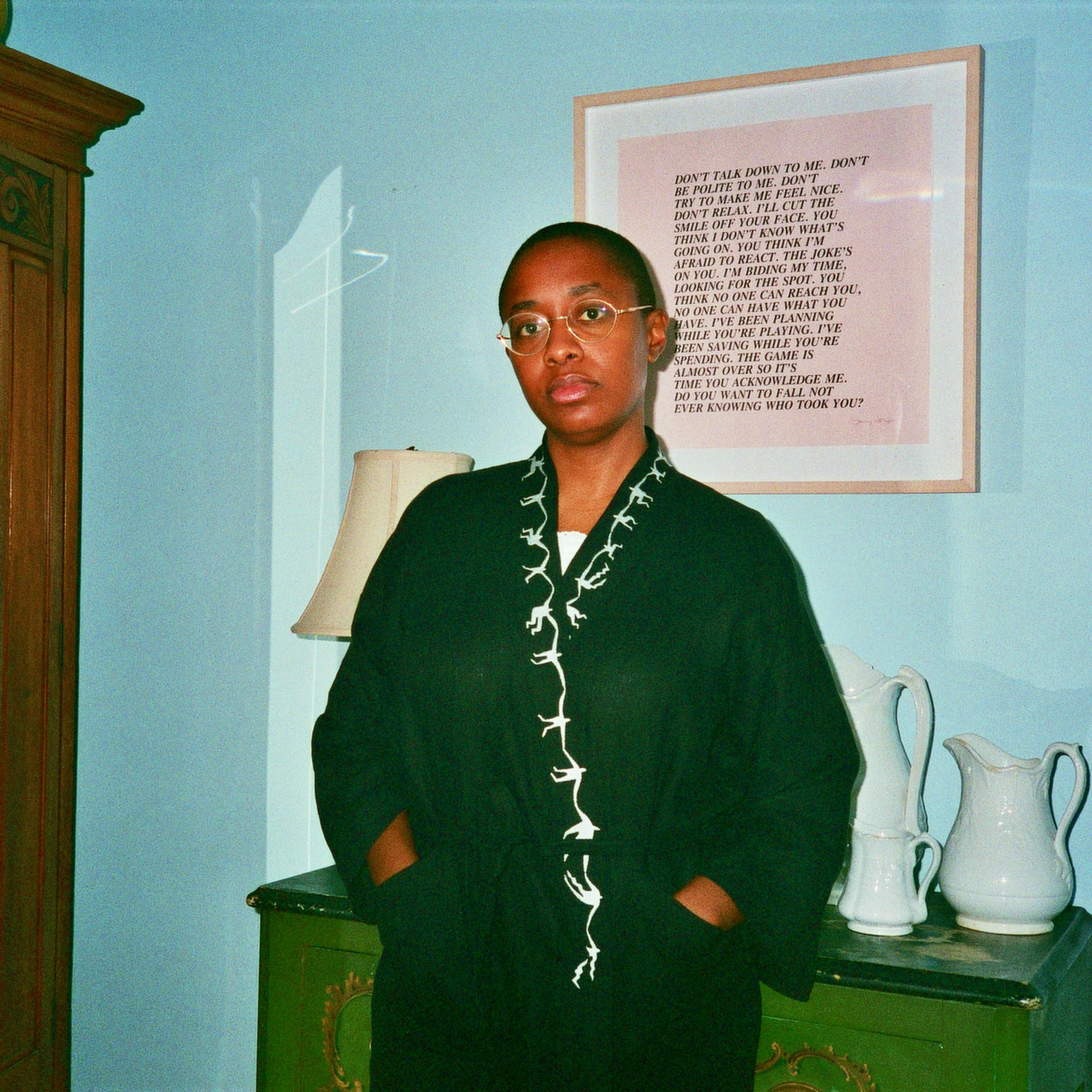 Cecile McLorin Salvant x Salter House Linen Robe, Black - Salter House