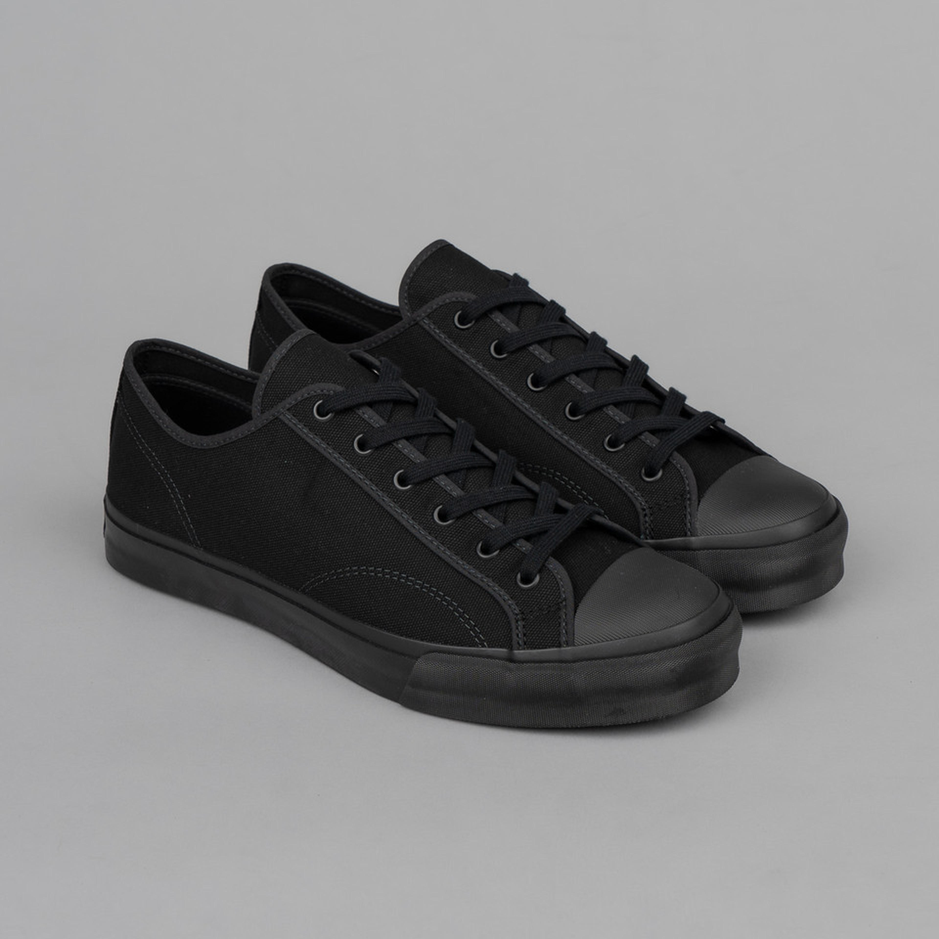 Low Top Trainer - Black Monochrome - Moonstar | Rivet & Hide