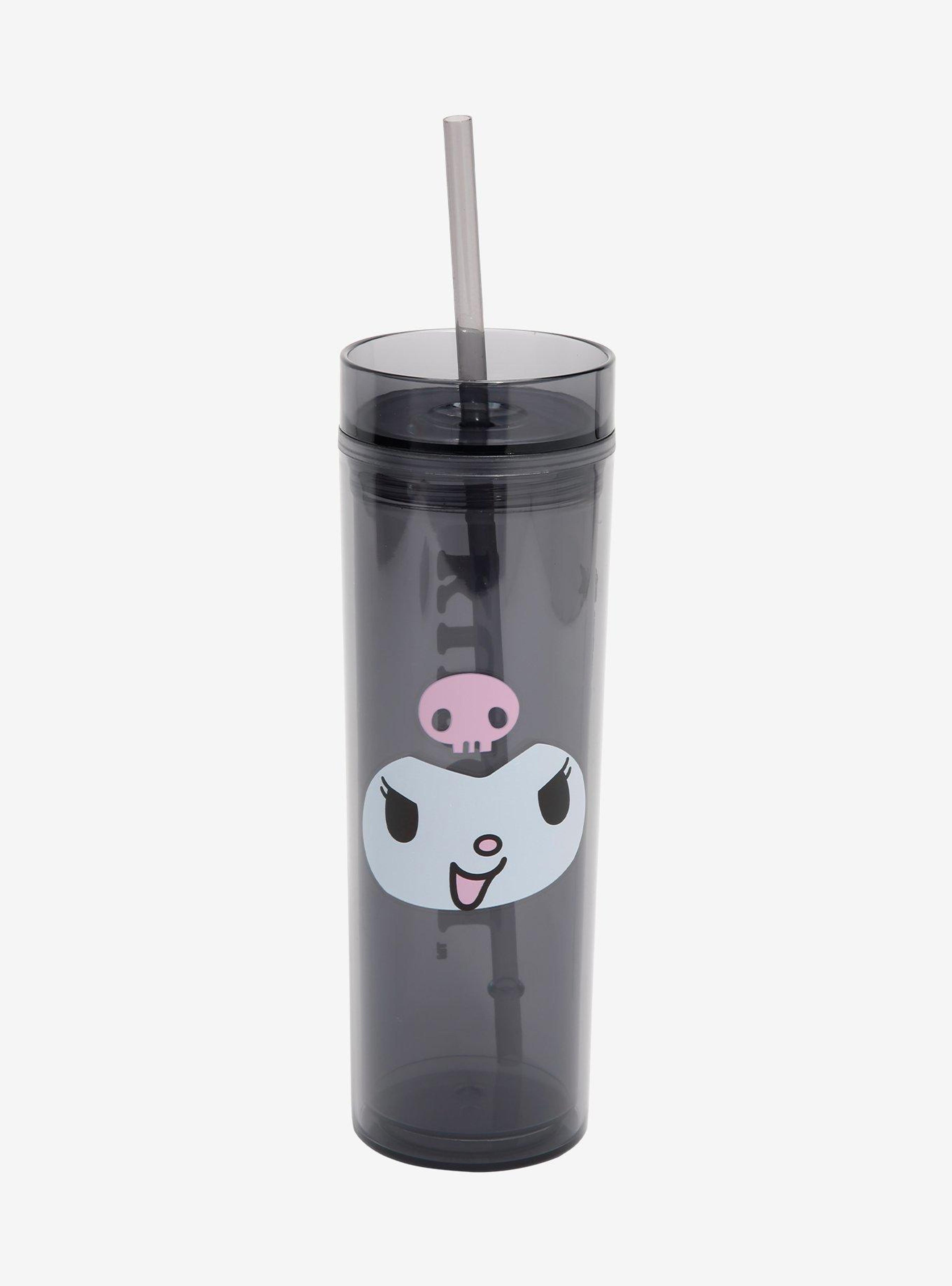 Kuromi Face Skinny Acrylic Travel Cup