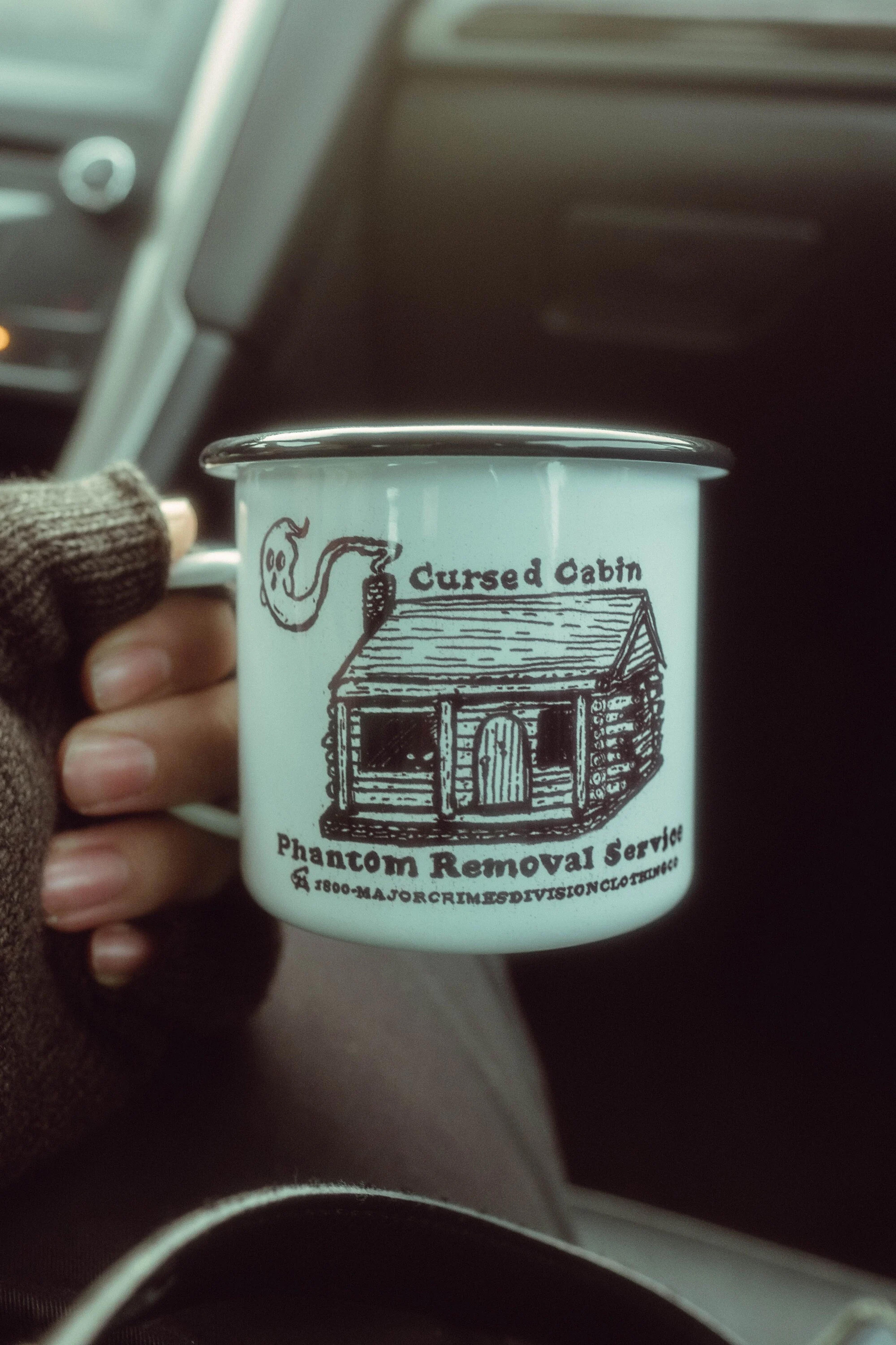 Cursed Cabin - Phantom Removal Service Coffee Cup 12oz (354ml)