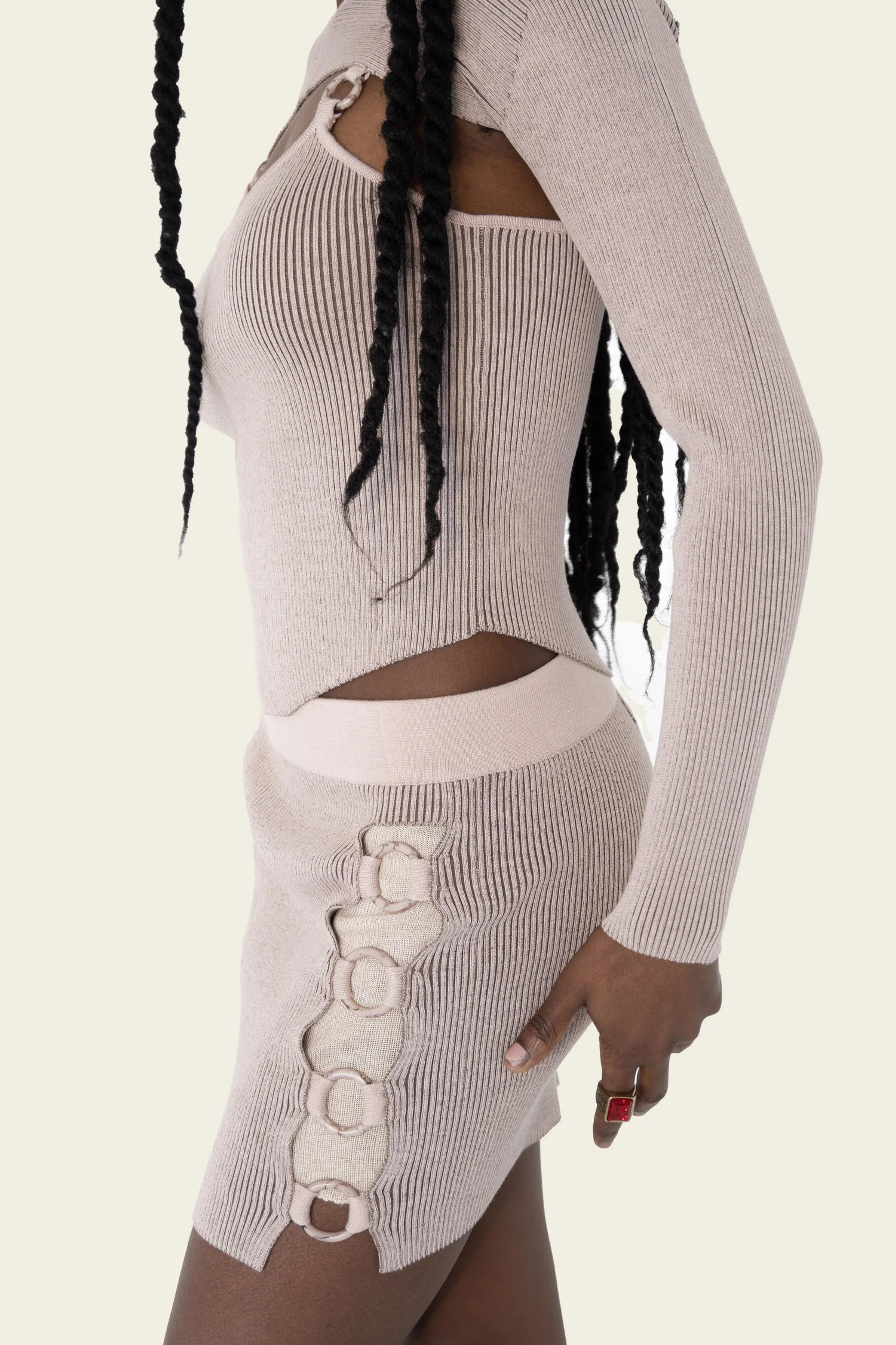 Marimba Knit Mini Skirt