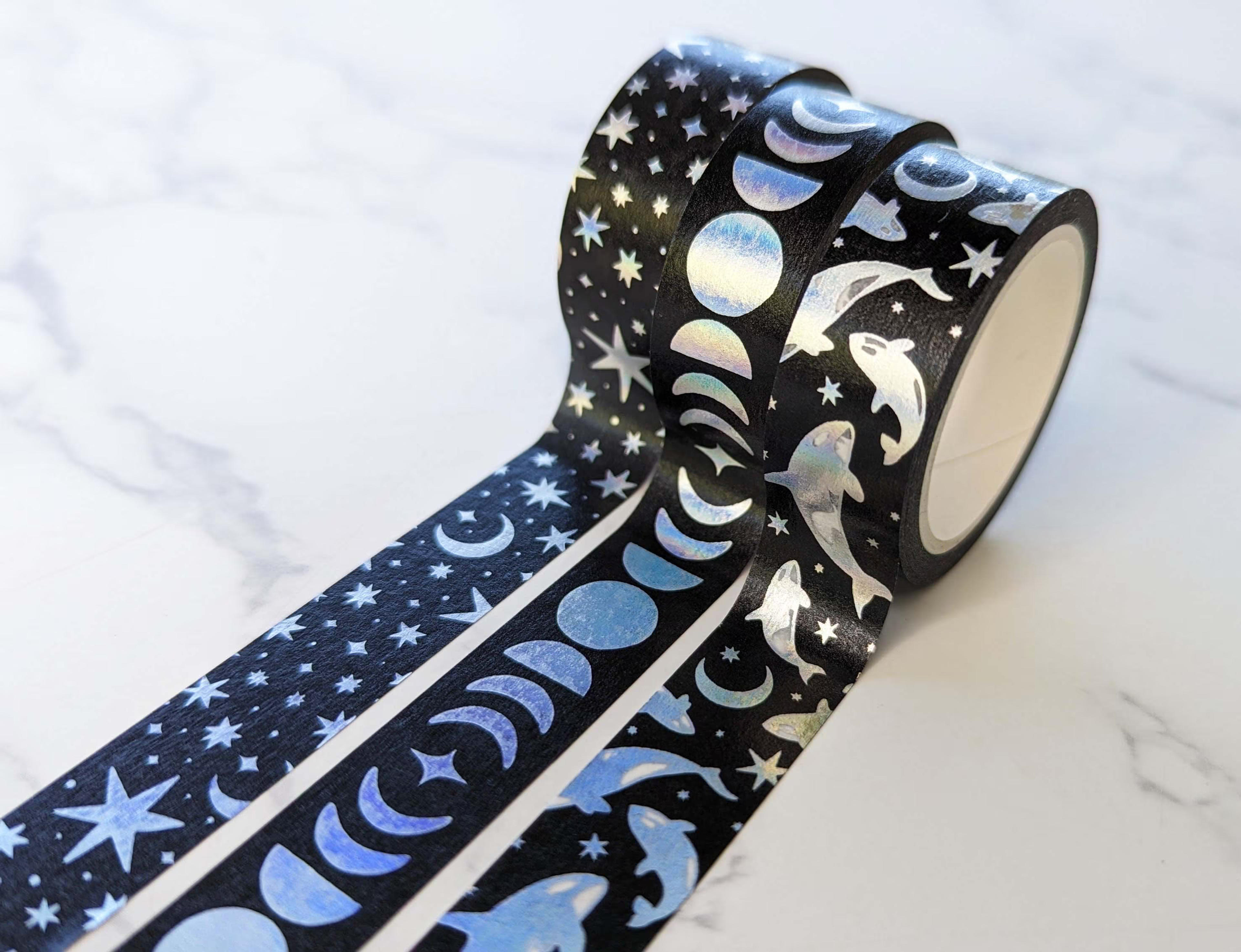 Stars & Moons Washi Tapes Moons and Stars Orcas Washi Tapes - Etsy