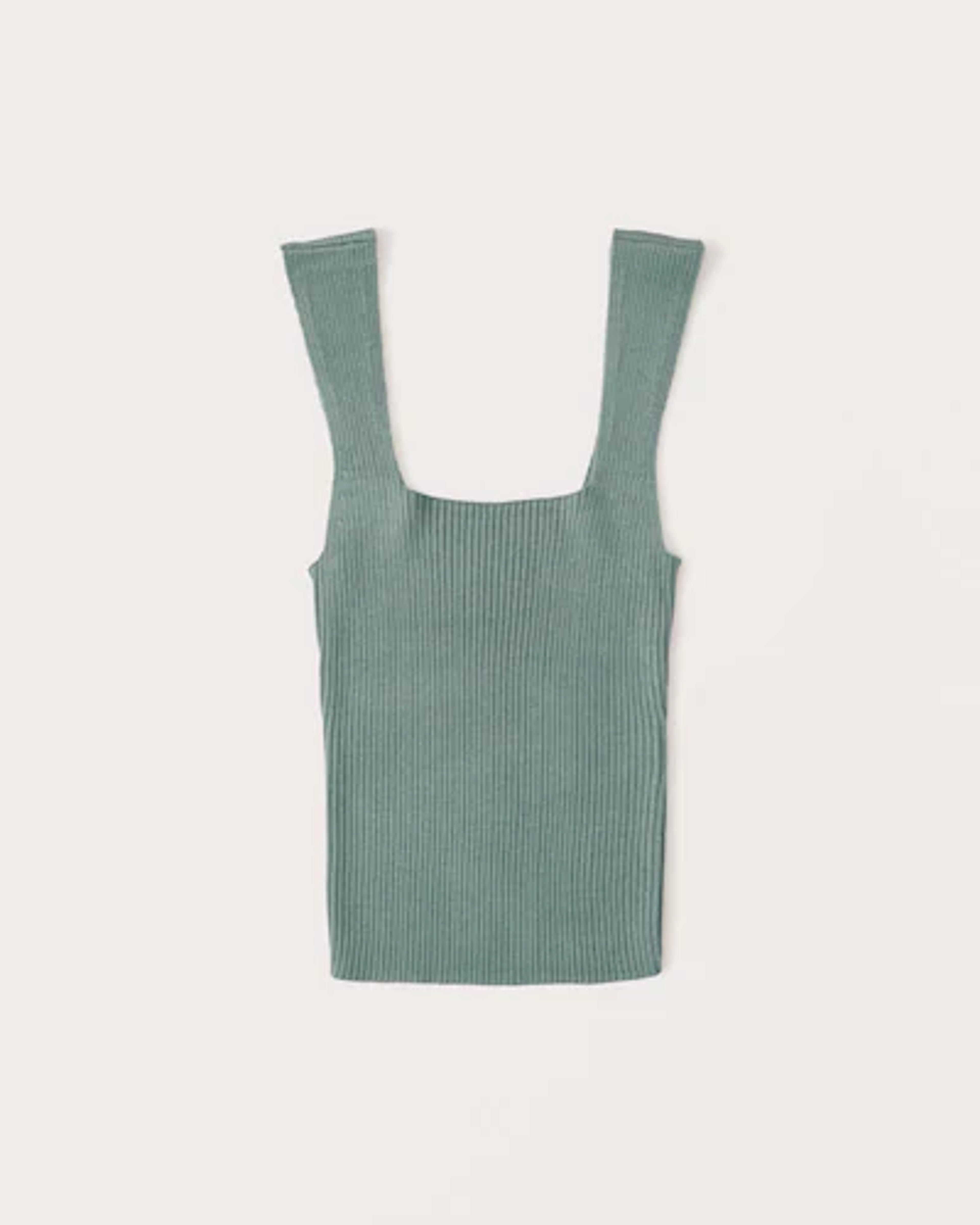 Women's Elevated Ribbed Squareneck Tank | Women's | Abercrombie.com