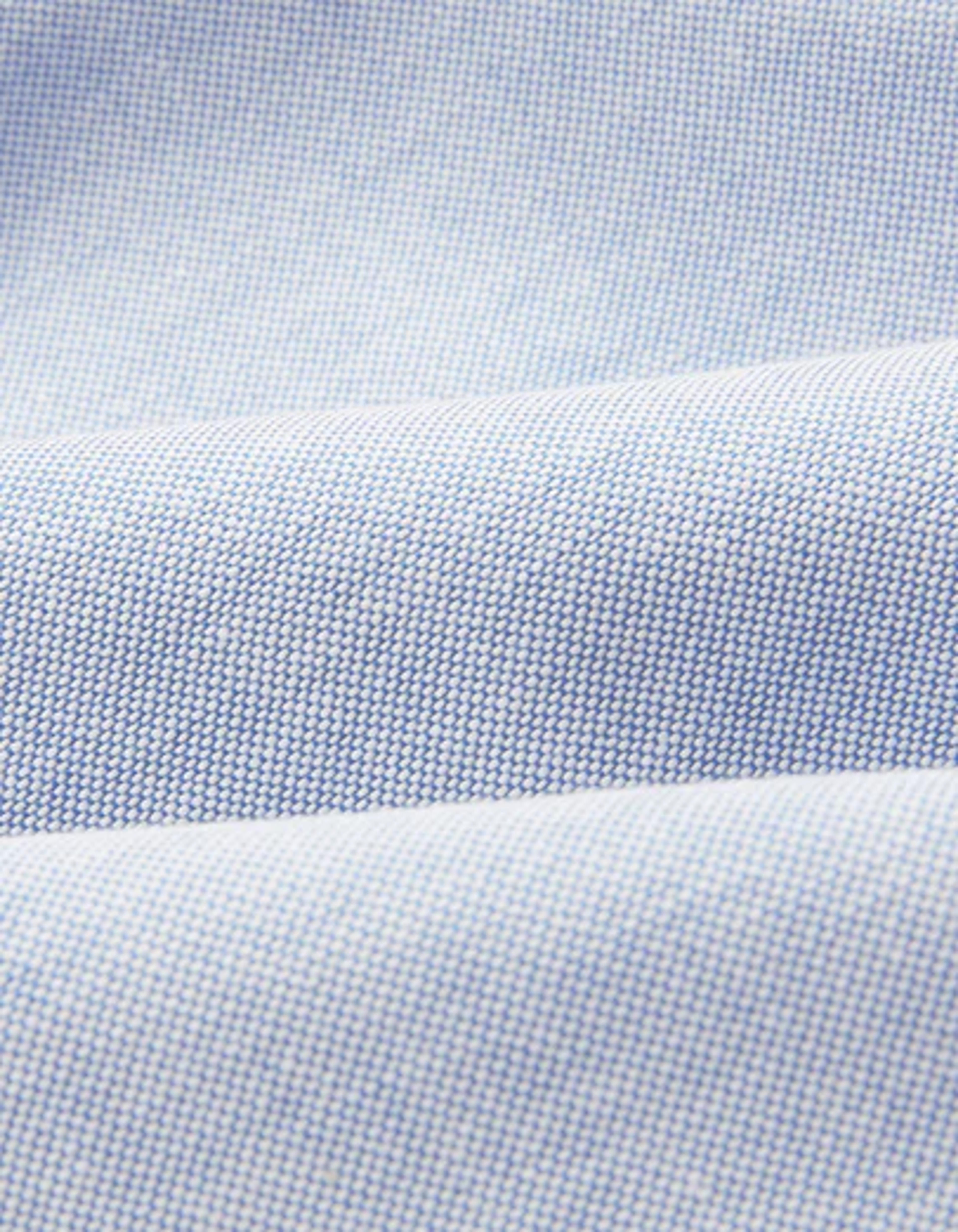 Mid-Blue Cotton Oxford Cloth Button-Down Shirt – Drakes