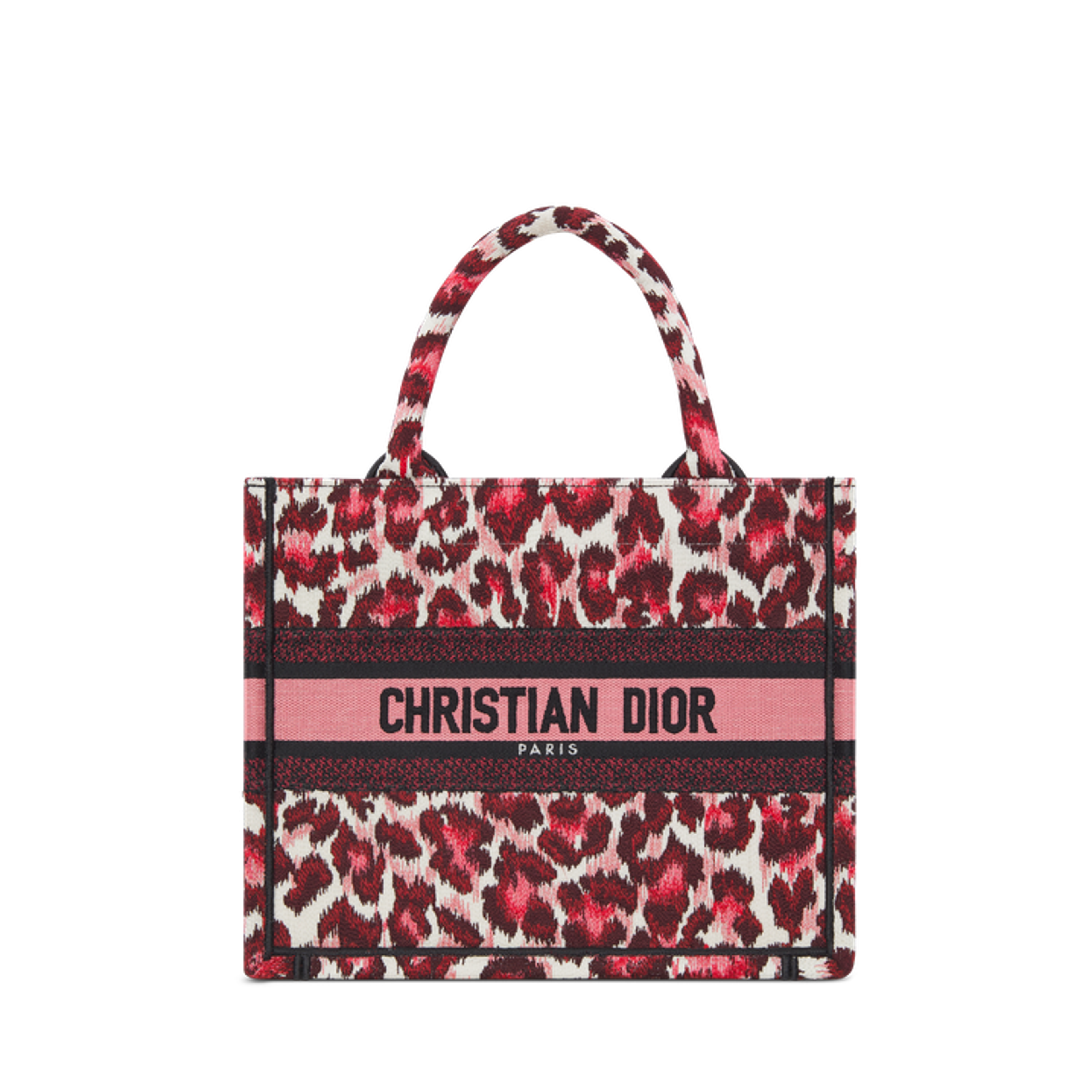 Small Dior Book Tote Burgundy Multicolor Mizza Embroidery (26.5 x 21 x 14 cm) | DIOR US