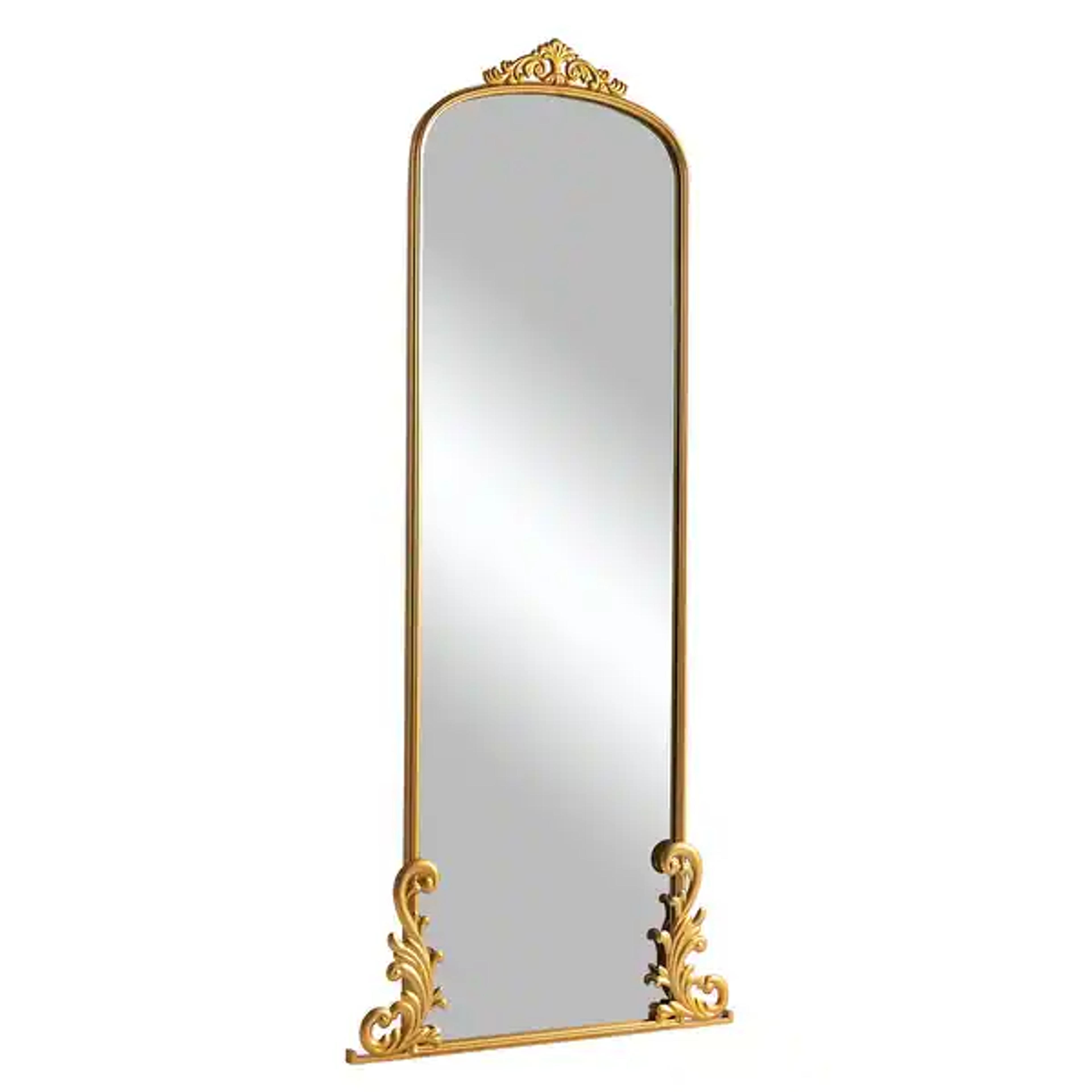 Iron Arched Carved Classical Full Length Wall Mirror - On Sale - Bed Bath & Beyond - 36528839