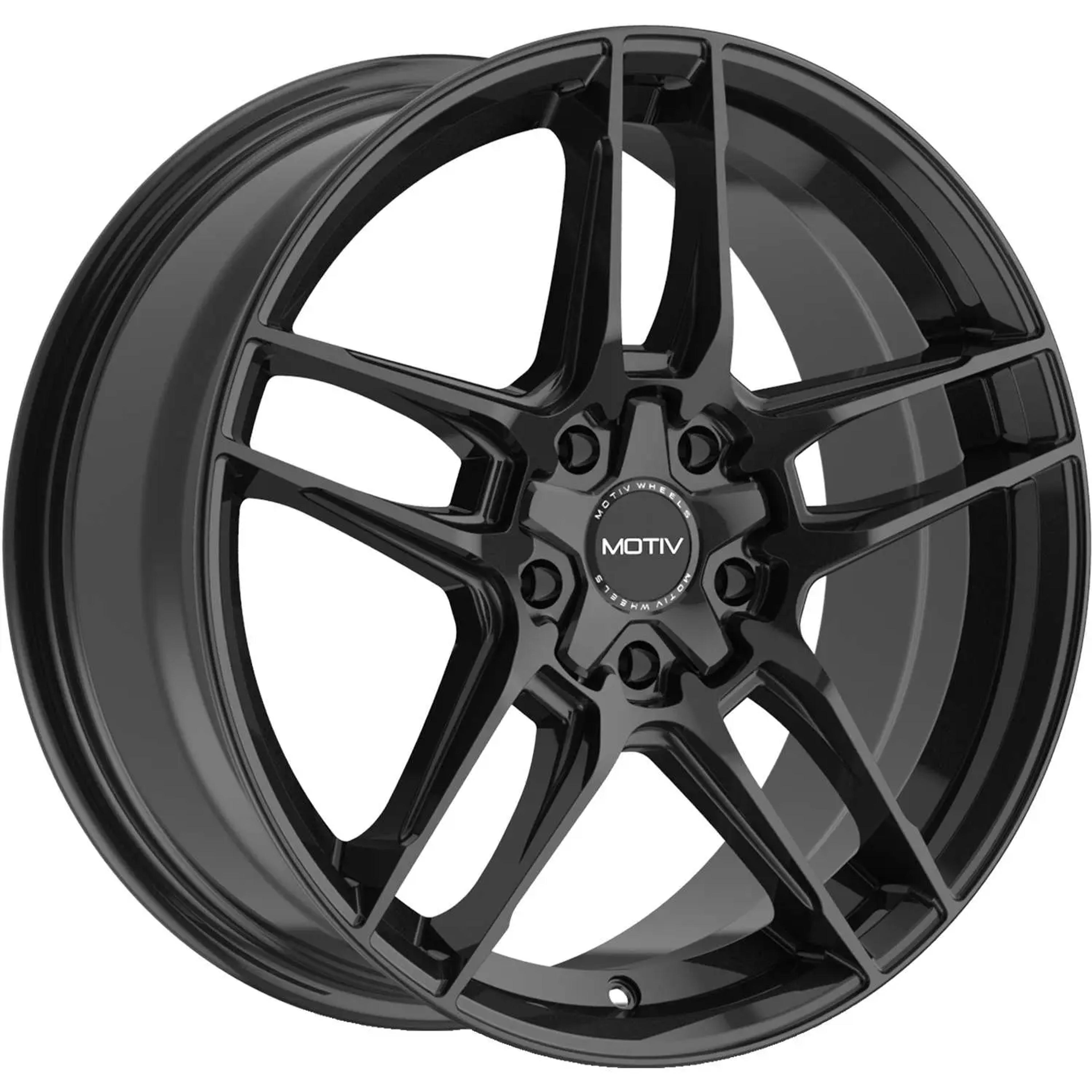 Motiv Matic Gloss Black 17x7.5 +40mm with Michelin Pilot Sport 4 S 235/45ZR17 | 434B-7752440 | MIC30110 | Fitment Industries