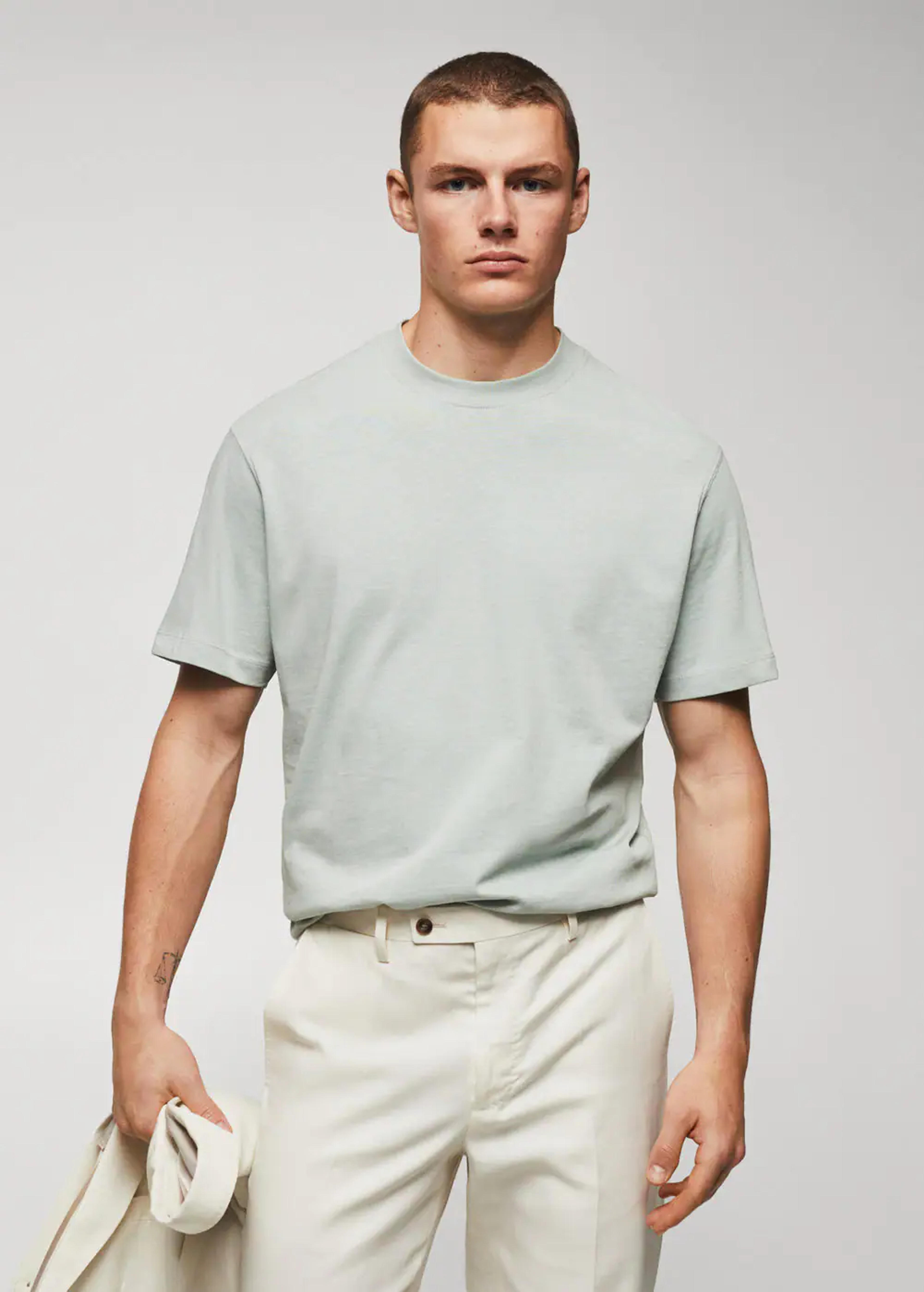 Relaxed fit cotton t-shirt - Men | Mango Man United Kingdom