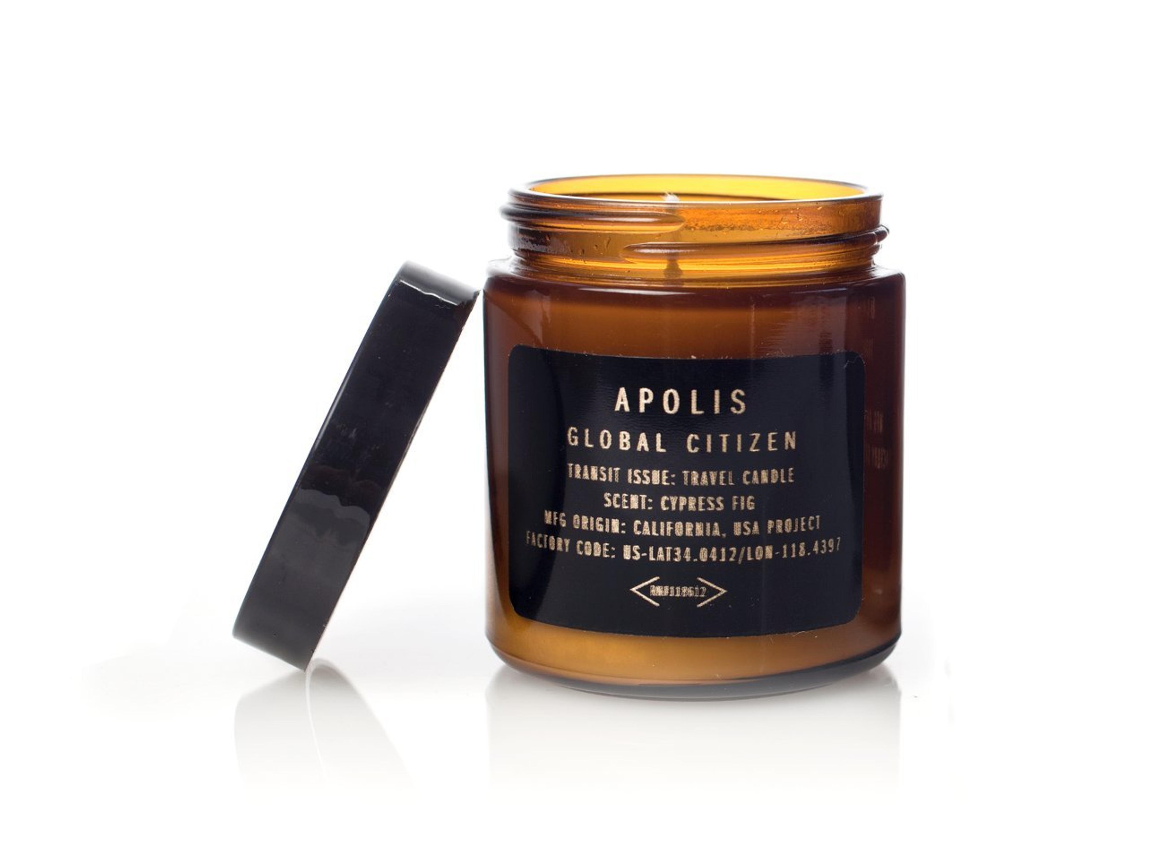 Apolis Transit Issue Travel Candle, Amber