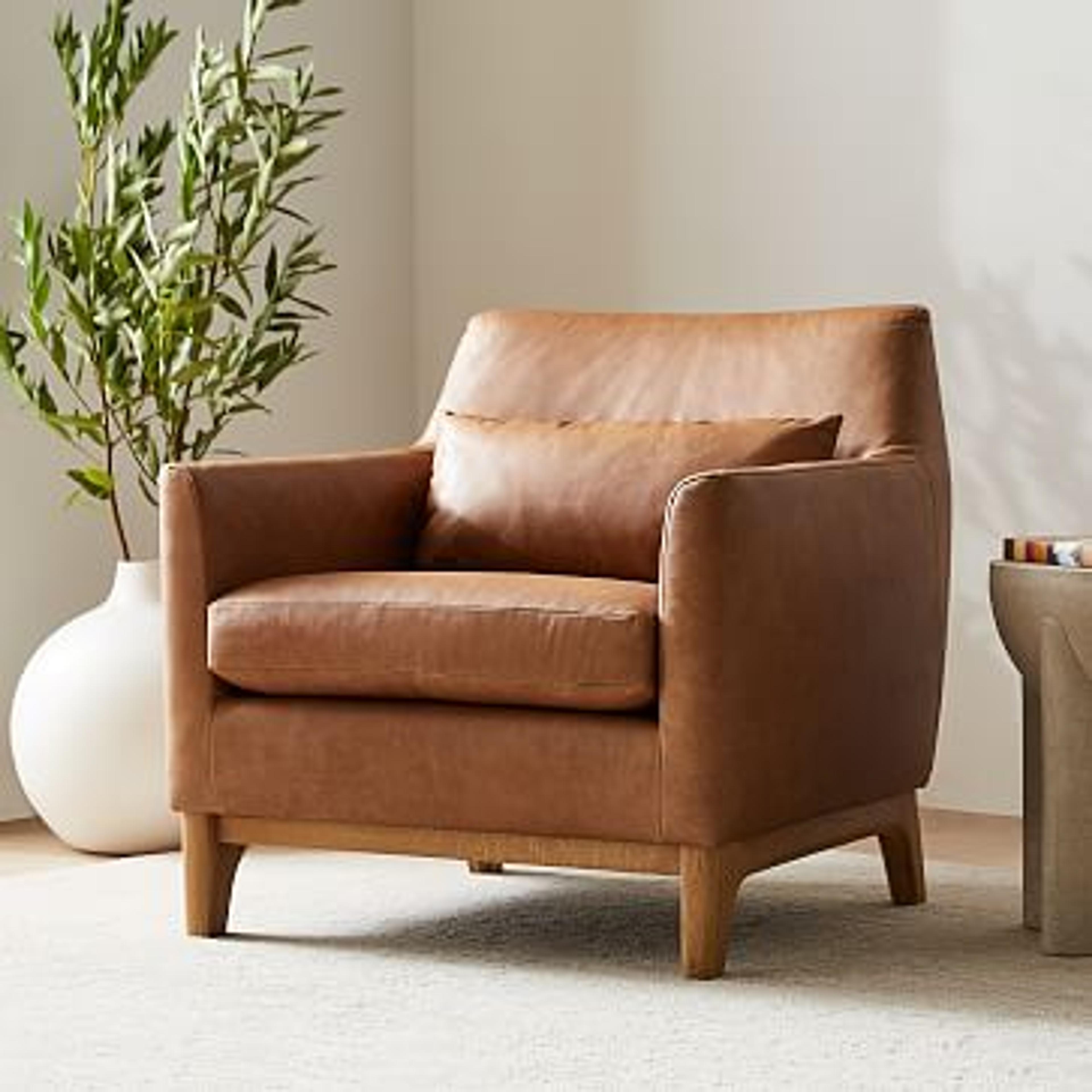 Harvey Leather Chair | West Elm