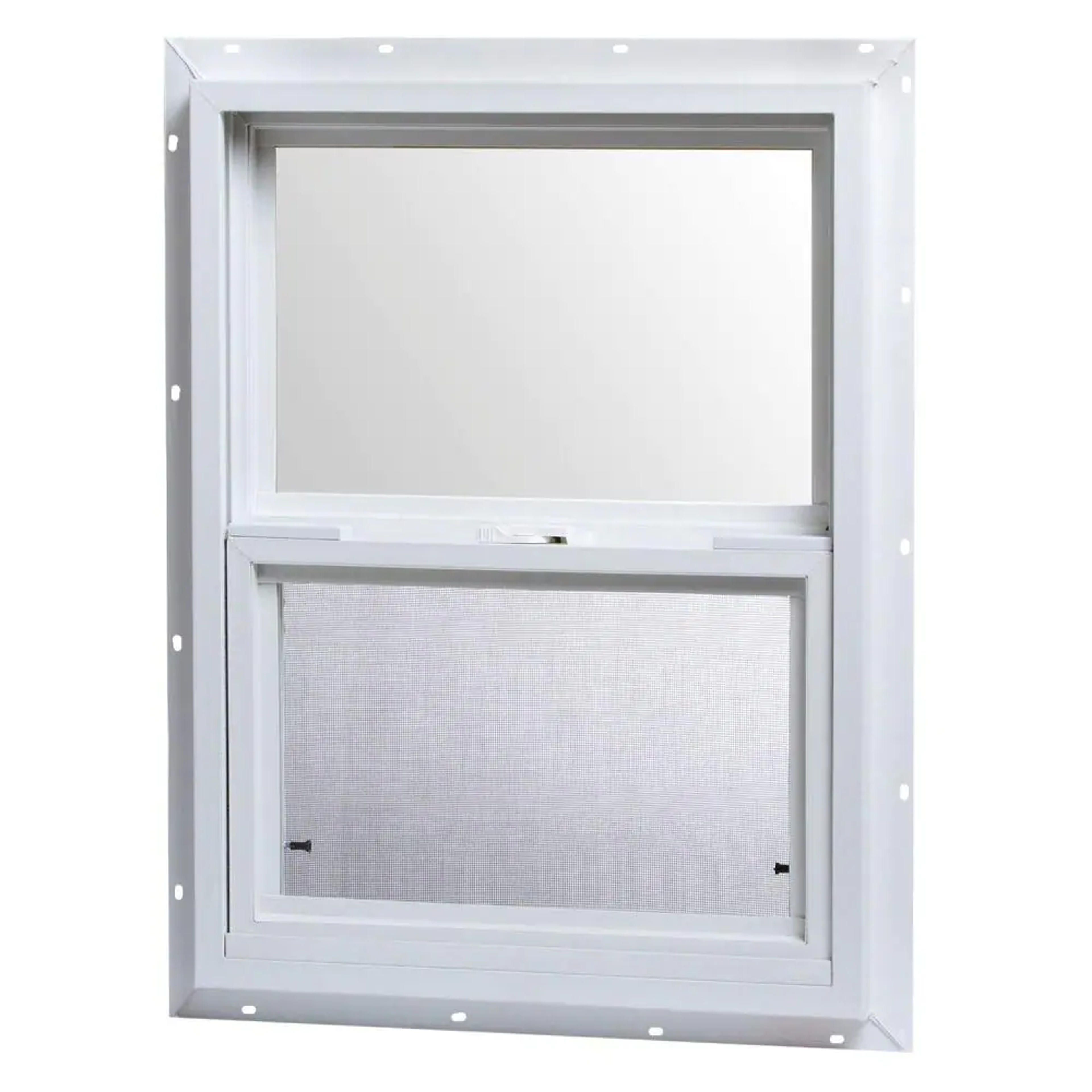 TAFCO WINDOWS 18 in. x 24 in. Single Hung Vinyl Window - White VSH1824OP - The Home Depot