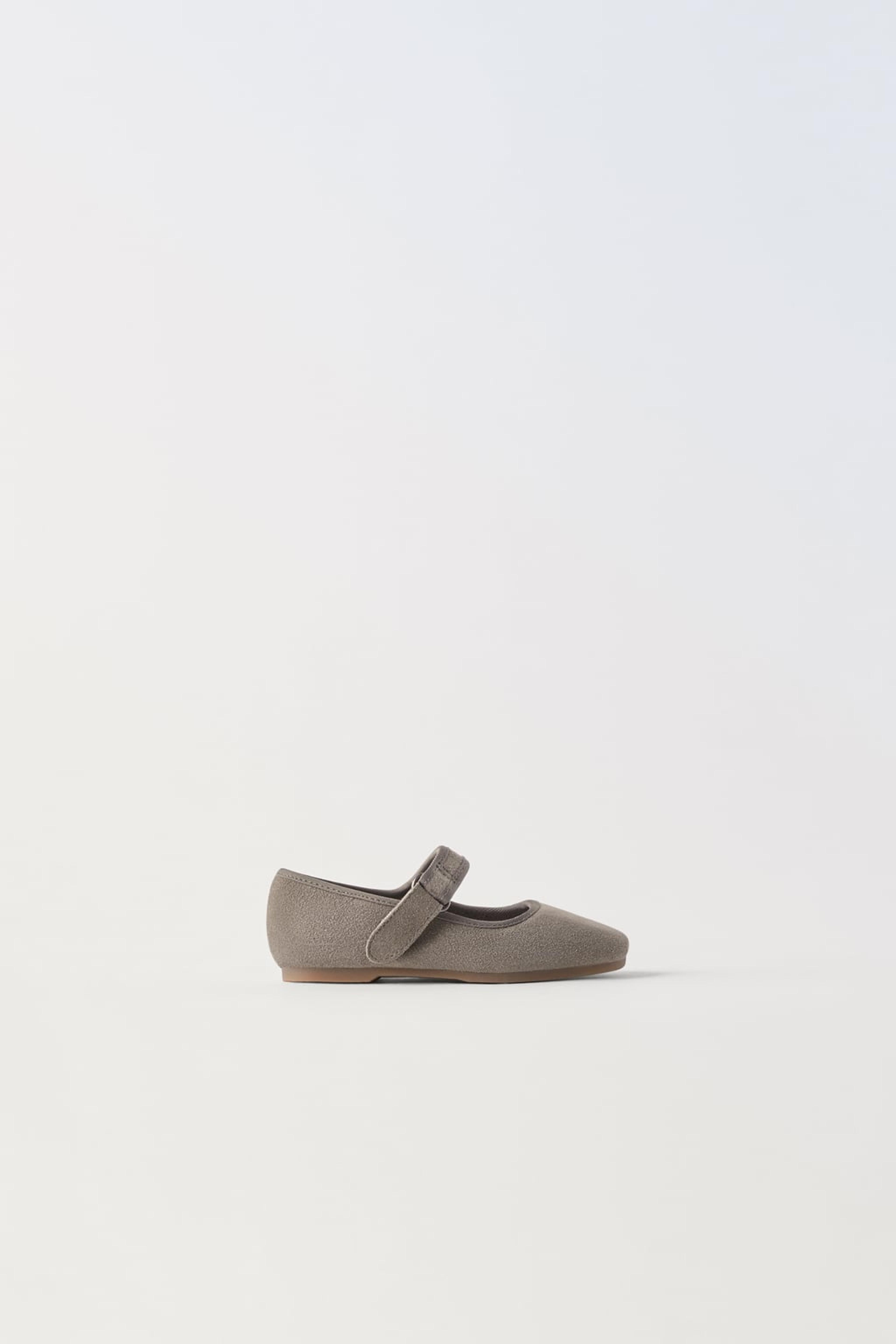 LEATHER BALLET FLATS - Black | ZARA United States