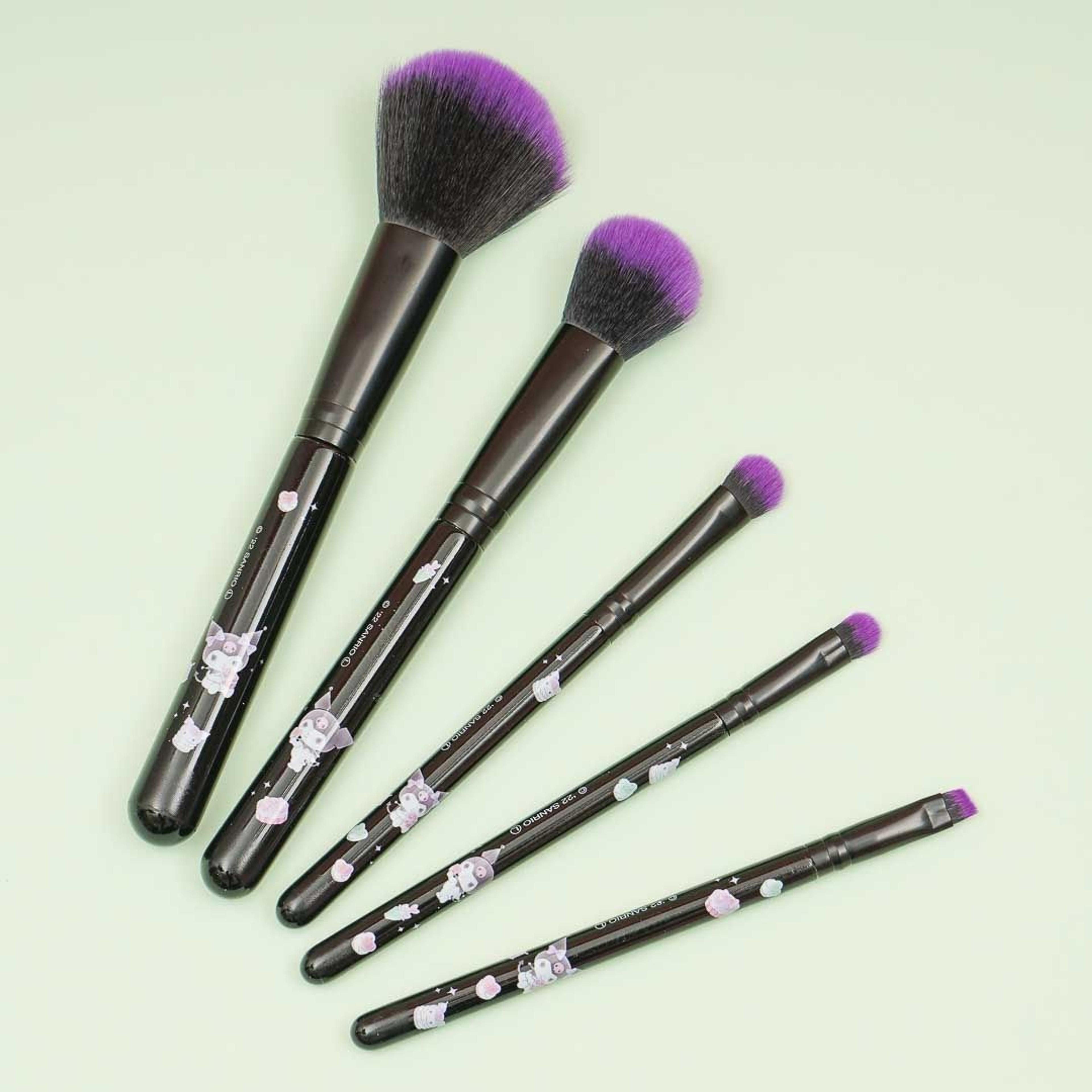 Kuromi Makeup Brush Set - 5 pcs