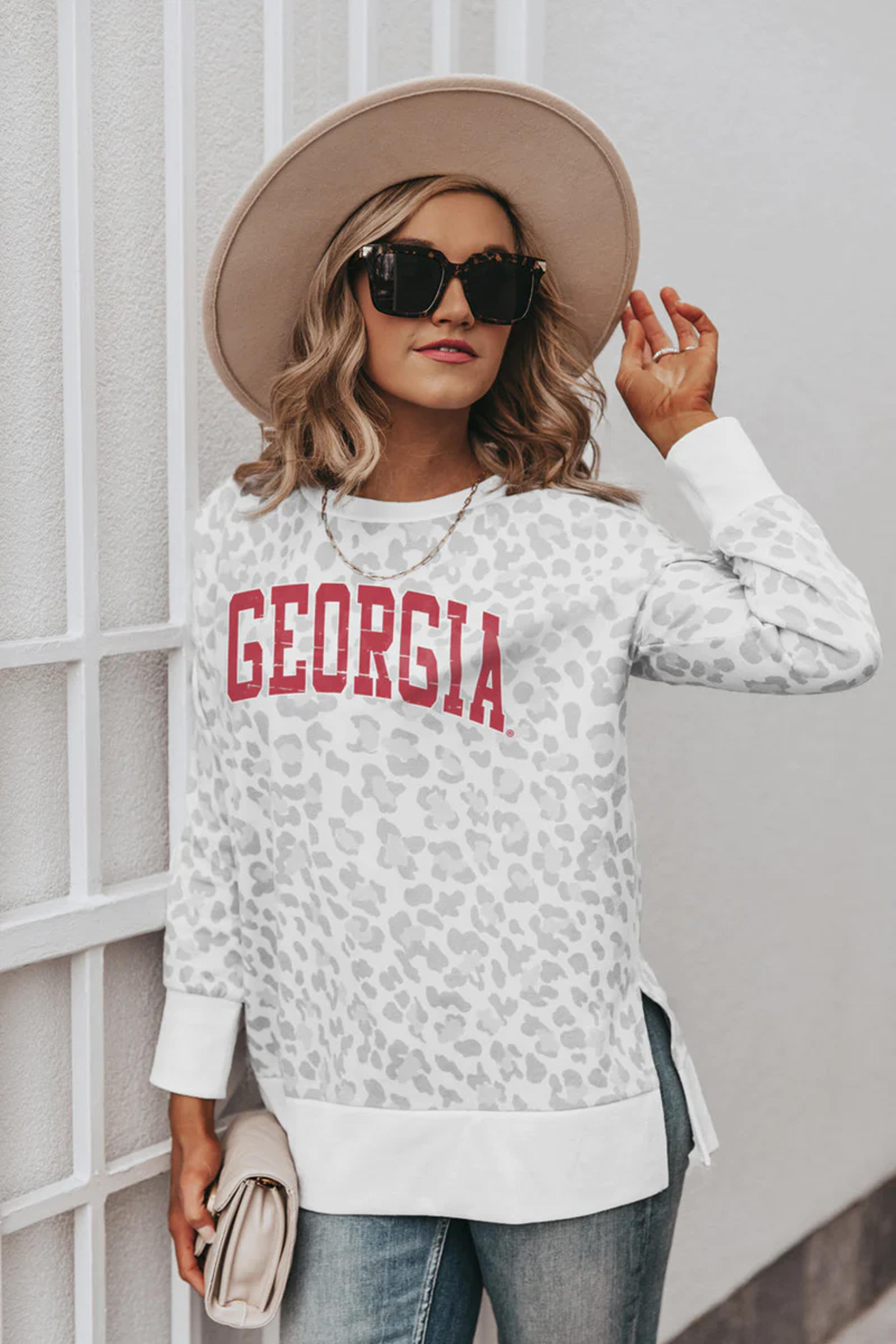 GEORGIA BULLDOGS DAY OFF SIDE SPLIT PULLOVER – GAMEDAY COUTURE | SOCIAL HOUSE