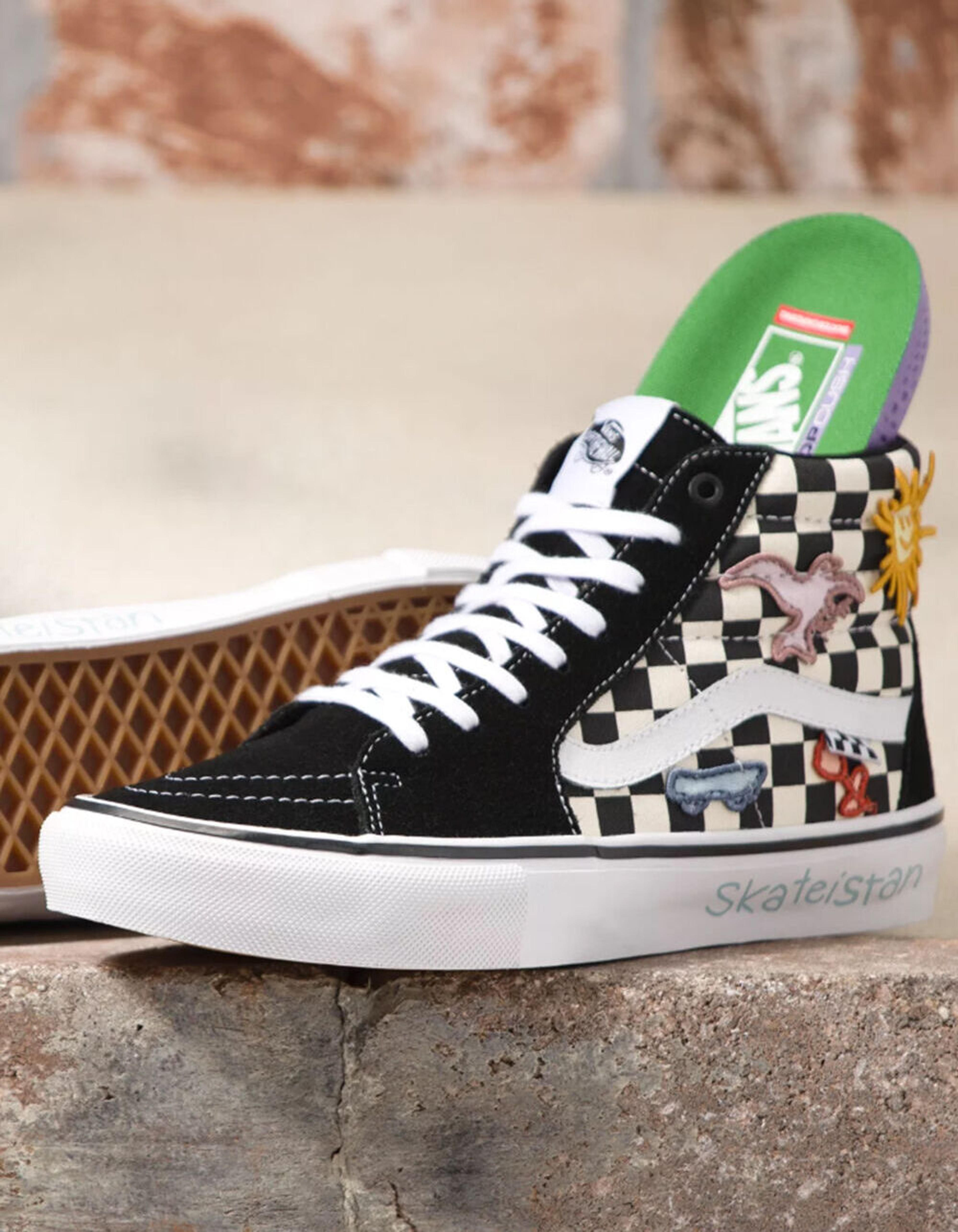 VANS x Skateistan Sk8-Hi Skate Shoes - CHECKER