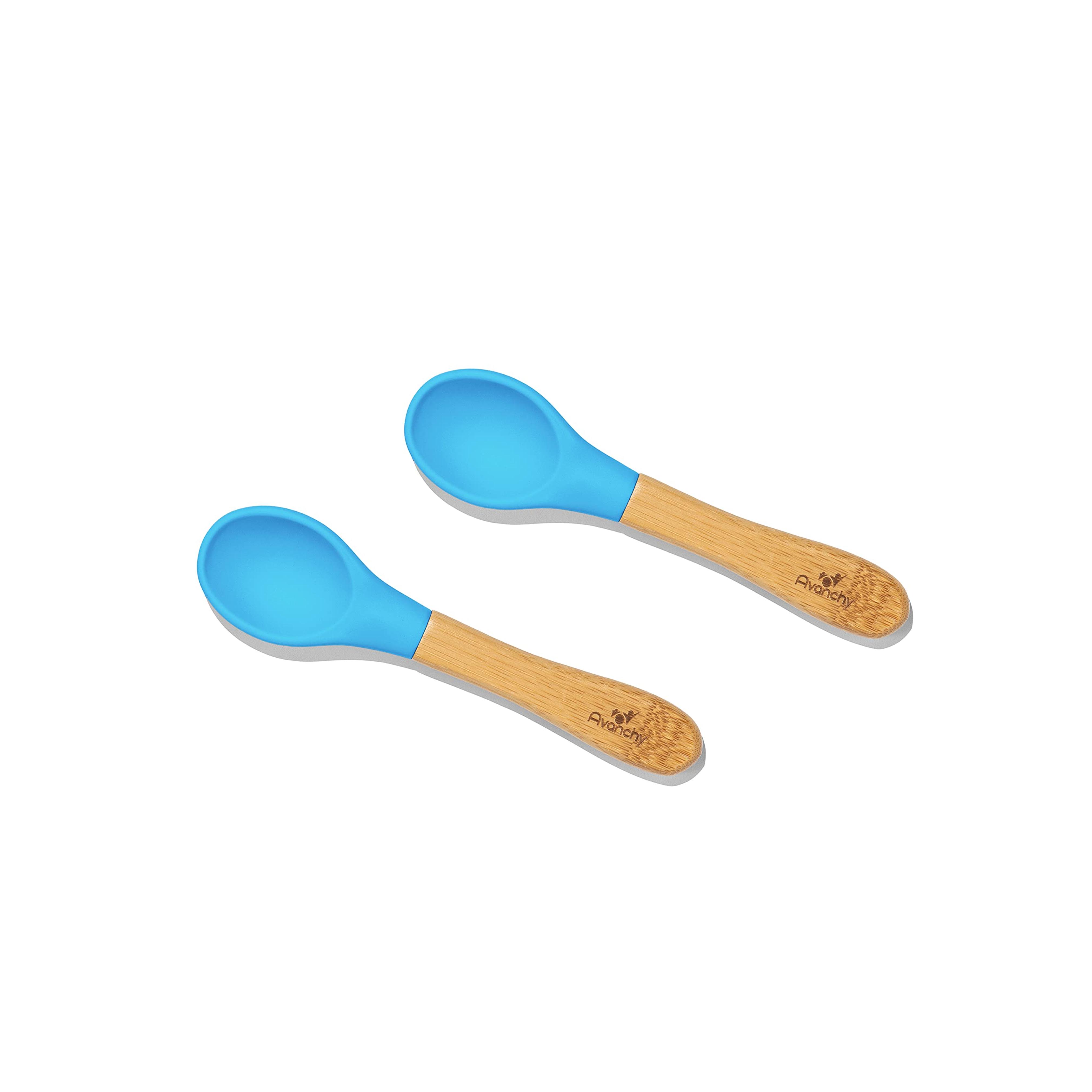 Avanchy Baby Toddler Organic Bamboo Feeding Spoons