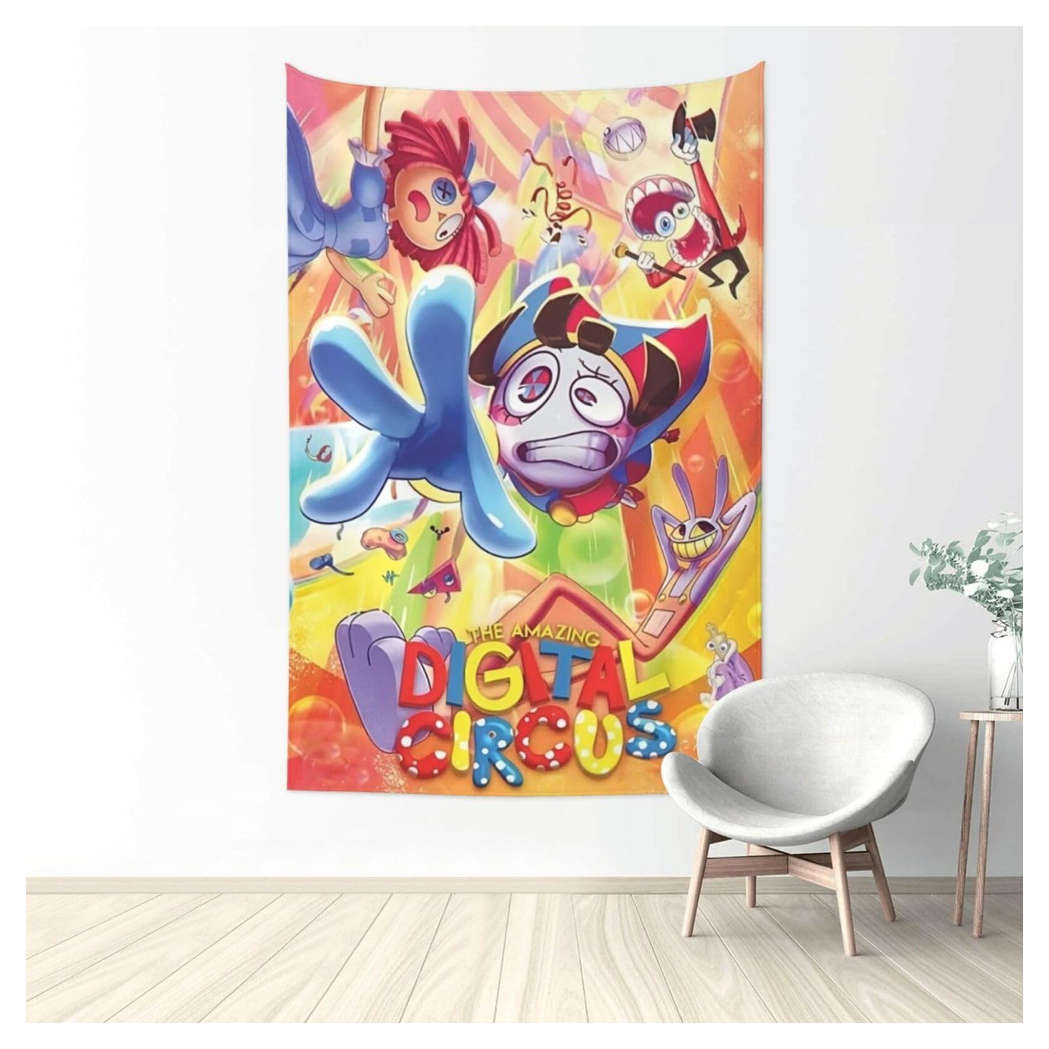 The Amazing Digital Circus Tapestry, Party Decoration for Room College Dorm Bedroom Decor Indoor and Outdoor Decoration 60"x40"