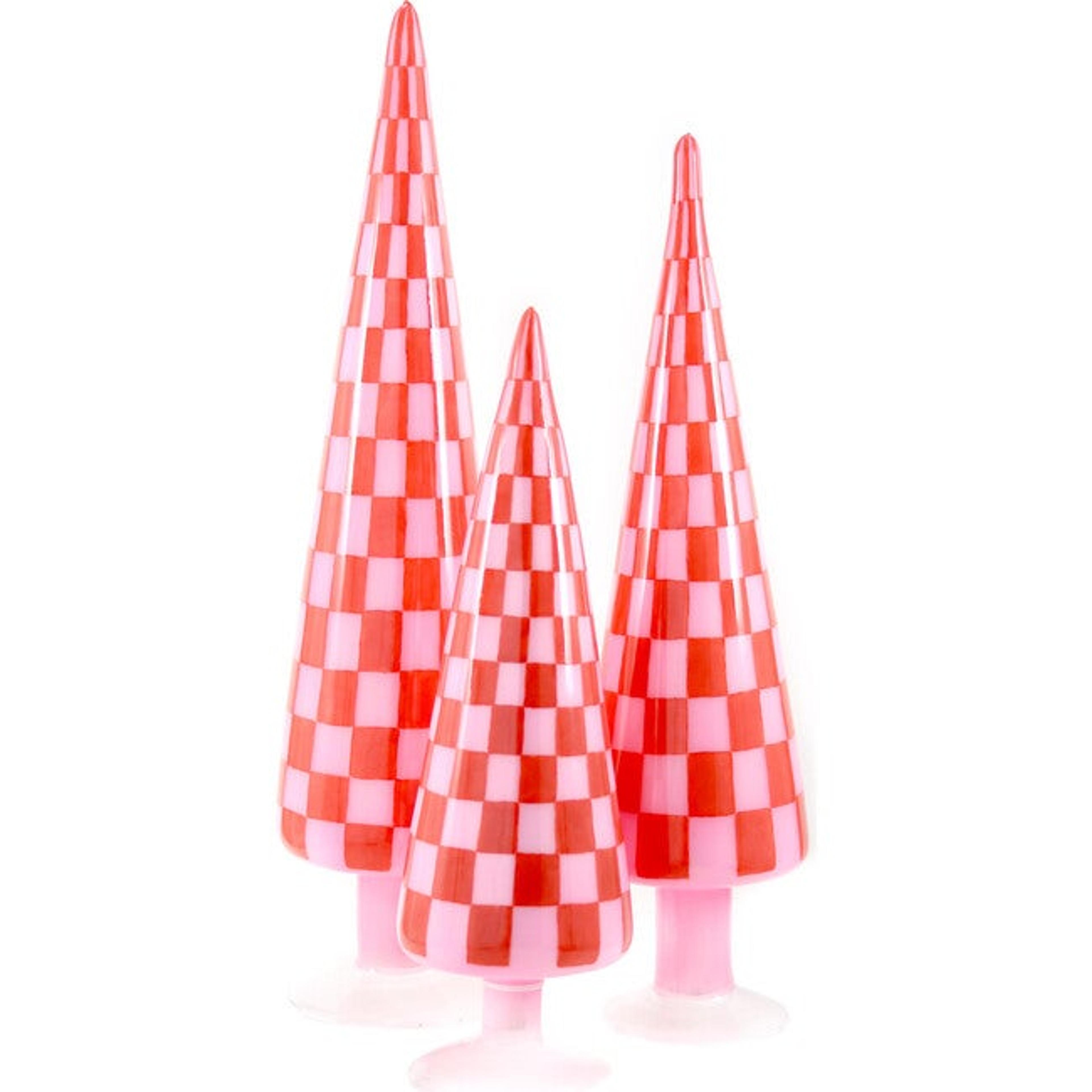 Checker Tree Set, Red - Cody Foster Accents & Decor | Maisonette