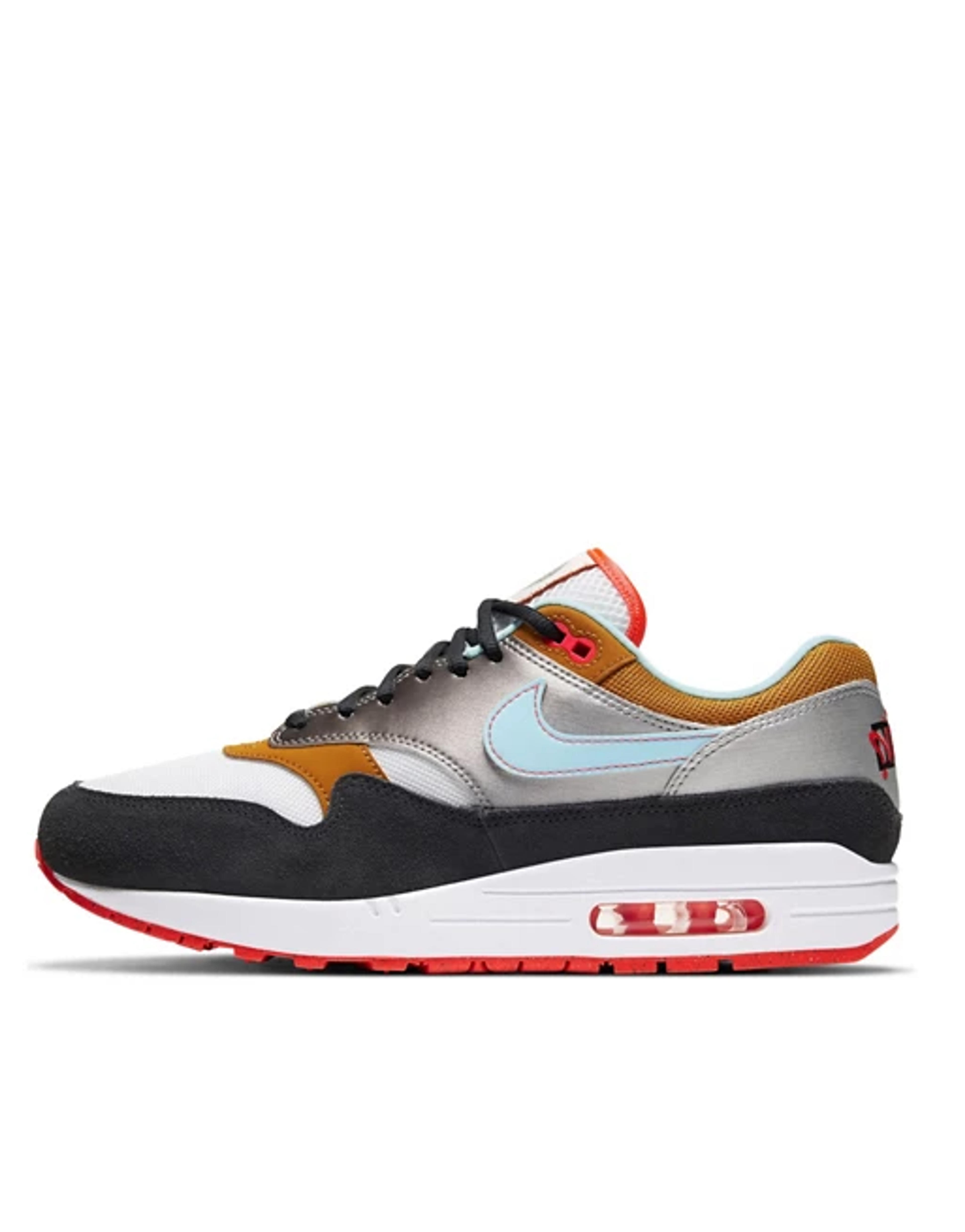 Nike Air Max 1 sneakers in dark smoke gray/glacier ice