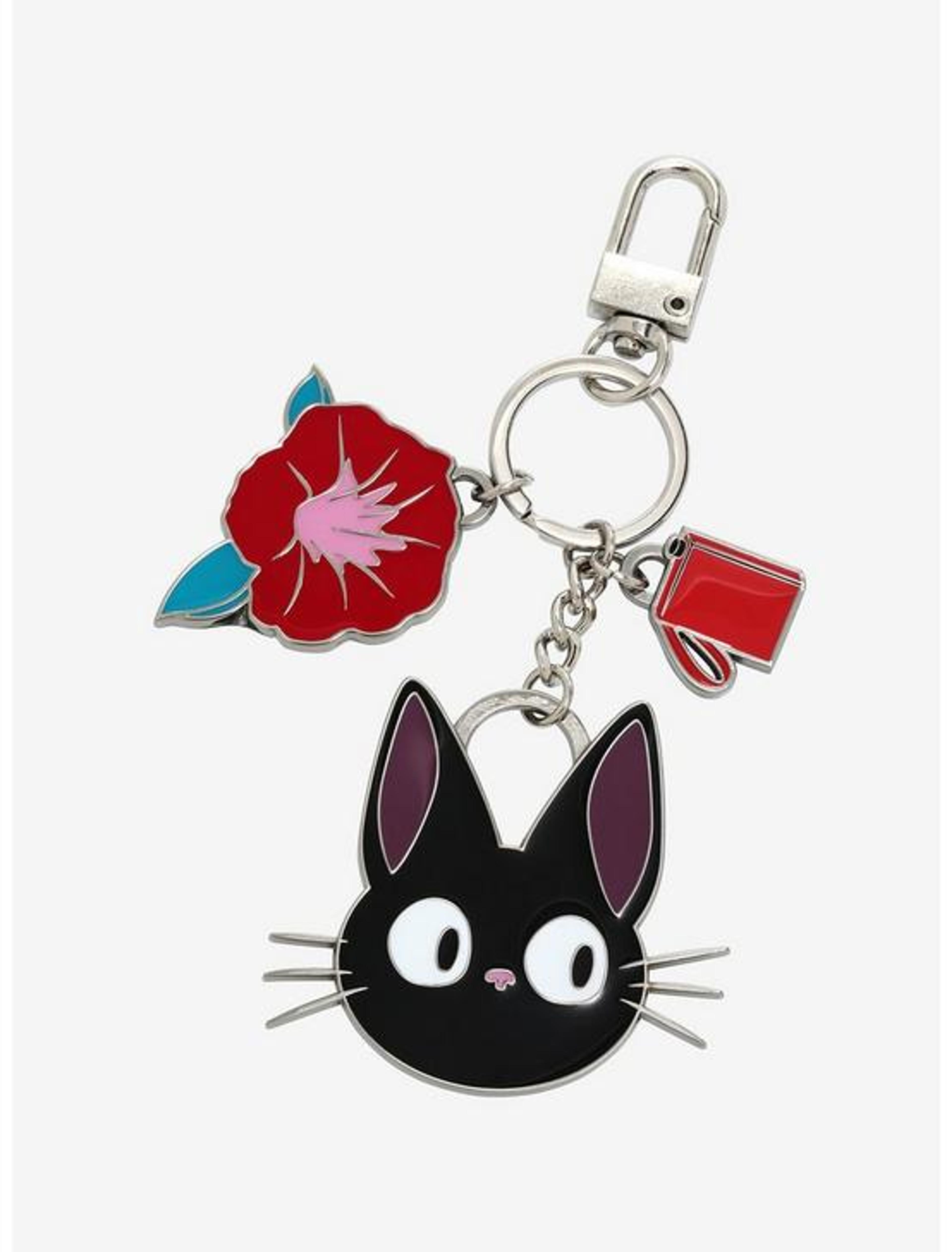 Studio Ghibli Kiki's Delivery Service Jiji Enamel Charms Keychain - BoxLunch Exclusive