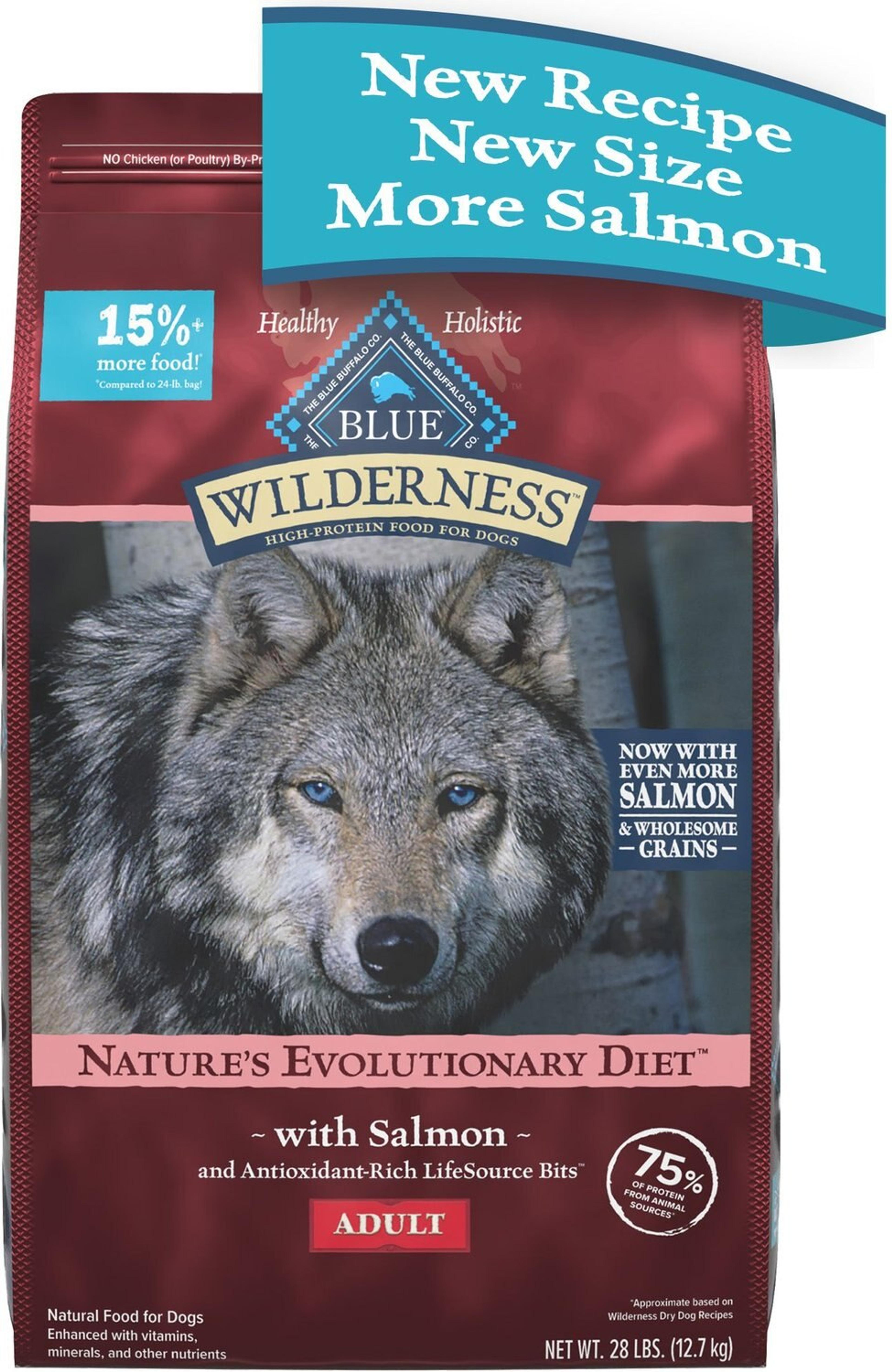 BLUE BUFFALO Wilderness Salmon Adult Dog Dry Food, 28-lb bag