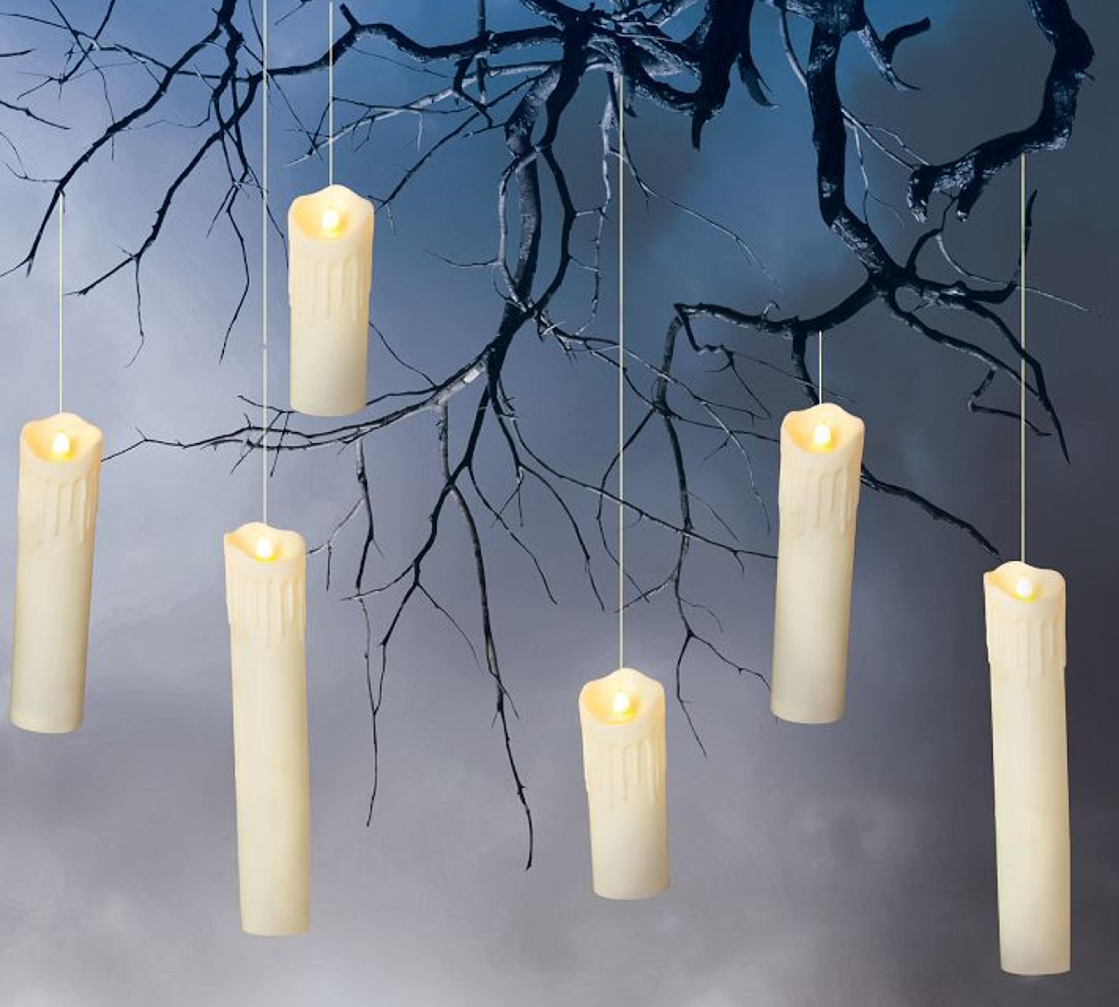 Hanging Floating Candles - Set of 6