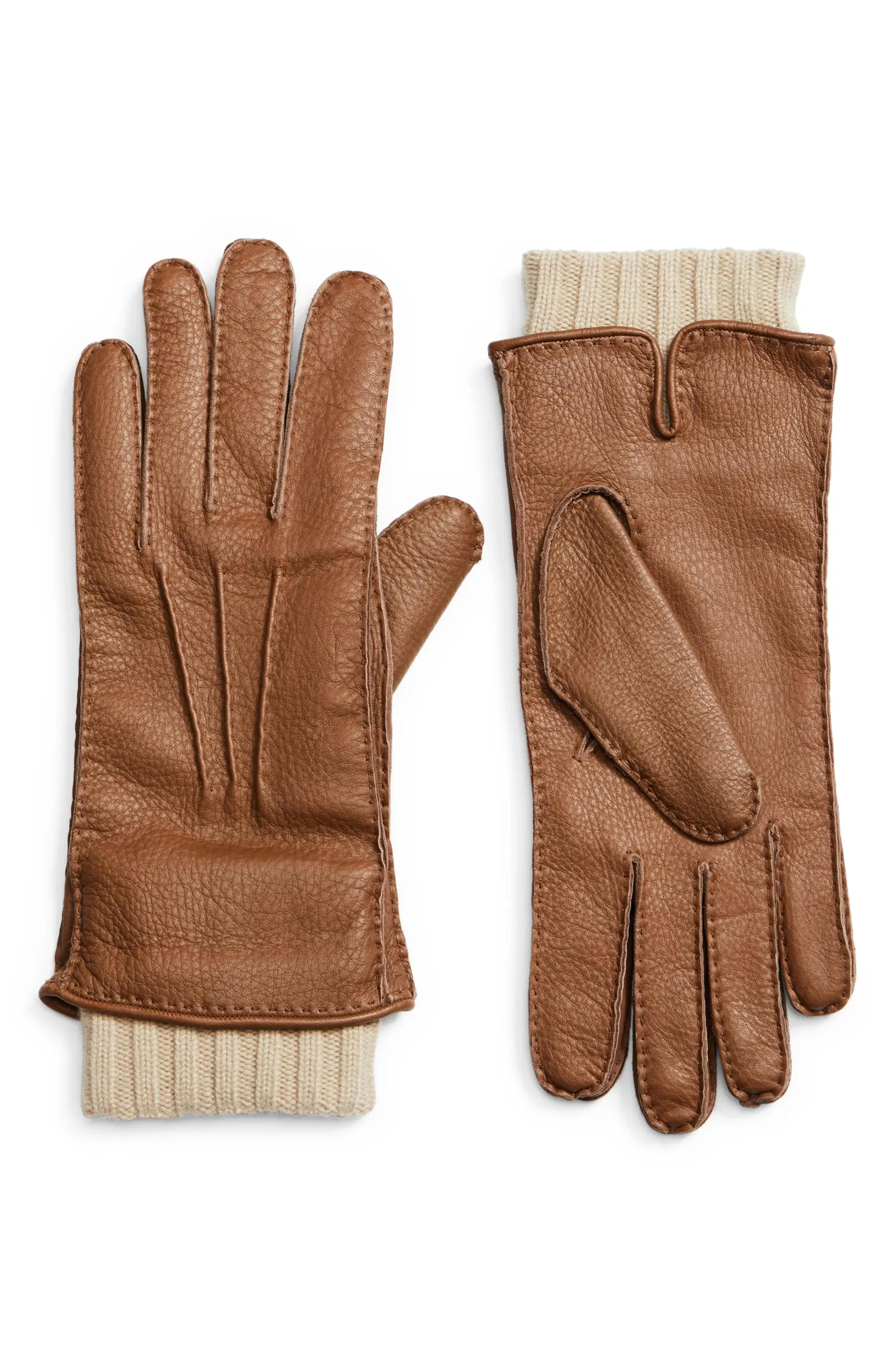 LORO PIANA Adler Deerskin Leather Gloves | Nordstrom