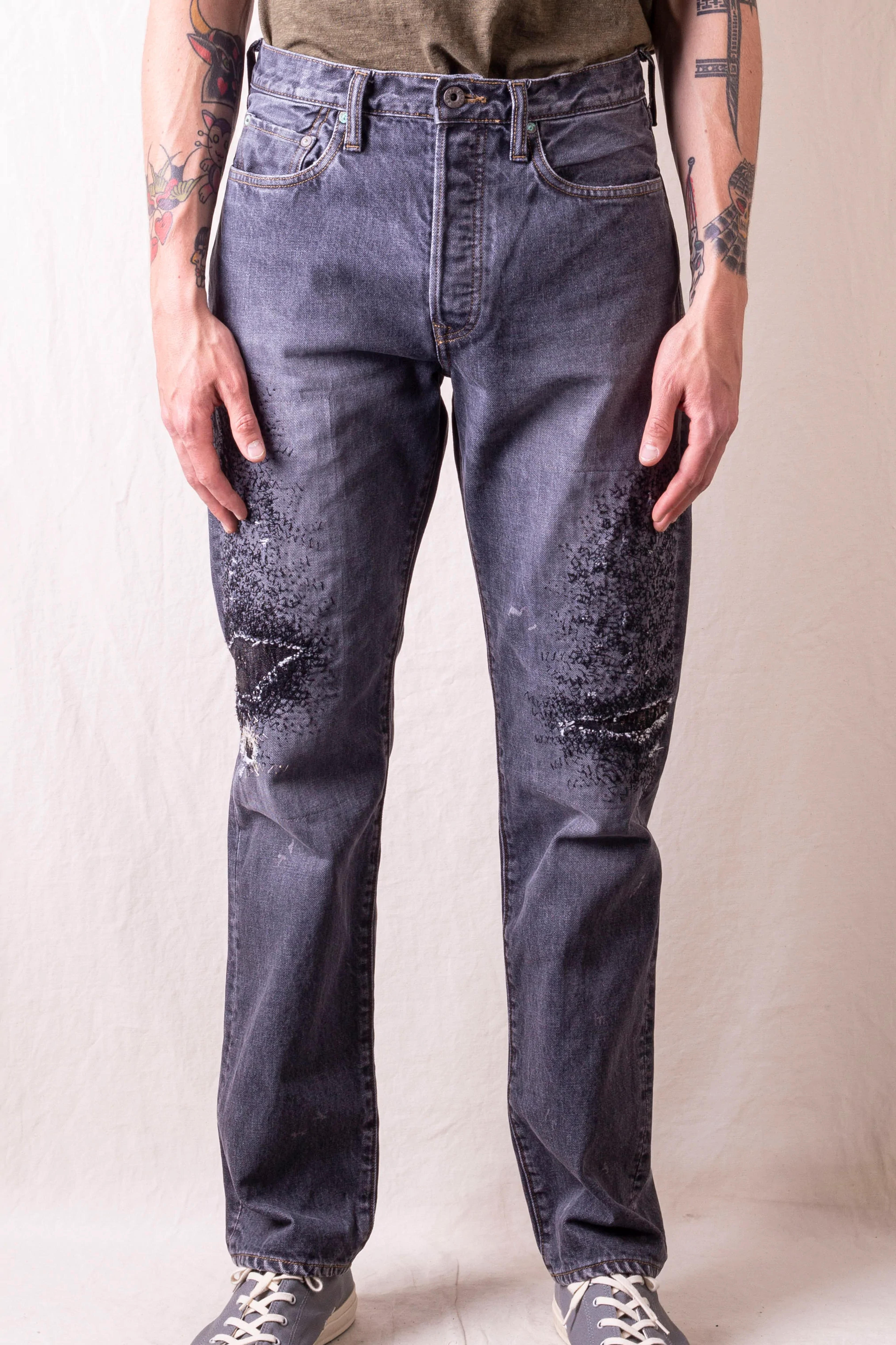 14oz BLK Denim 5P MONKEY CISCO (3Years Fade) - 30 / BK