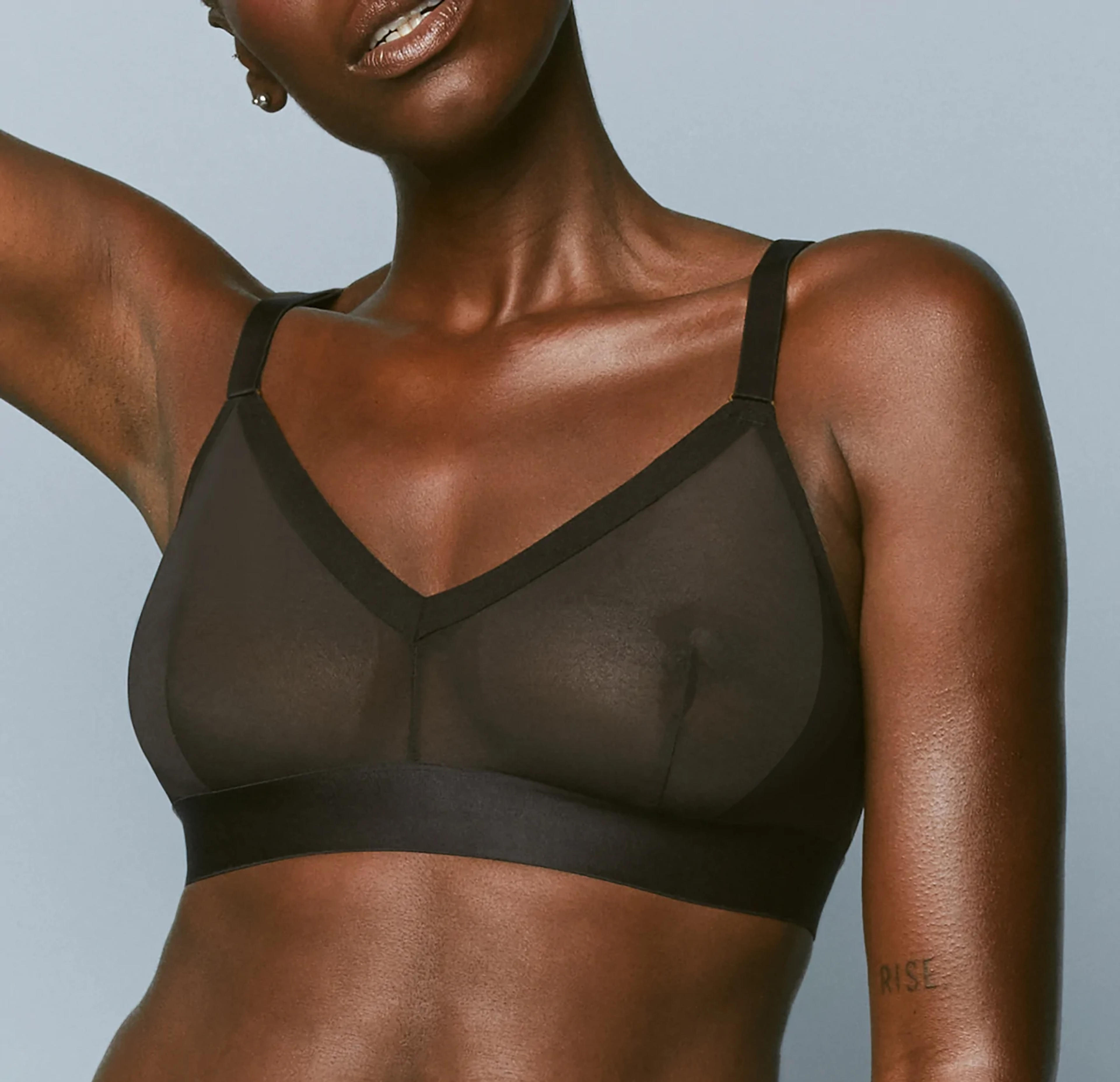 Luxe Bralette - Black - Black / M