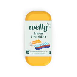 Amazon.com: Welly First Aid Travel Kit - Bravery Balm Kit, Bandages, Flexible Fabric, Triple Antibiotc + Pain Relief 0.5 oz. Tube - 13 Count : Health & Household