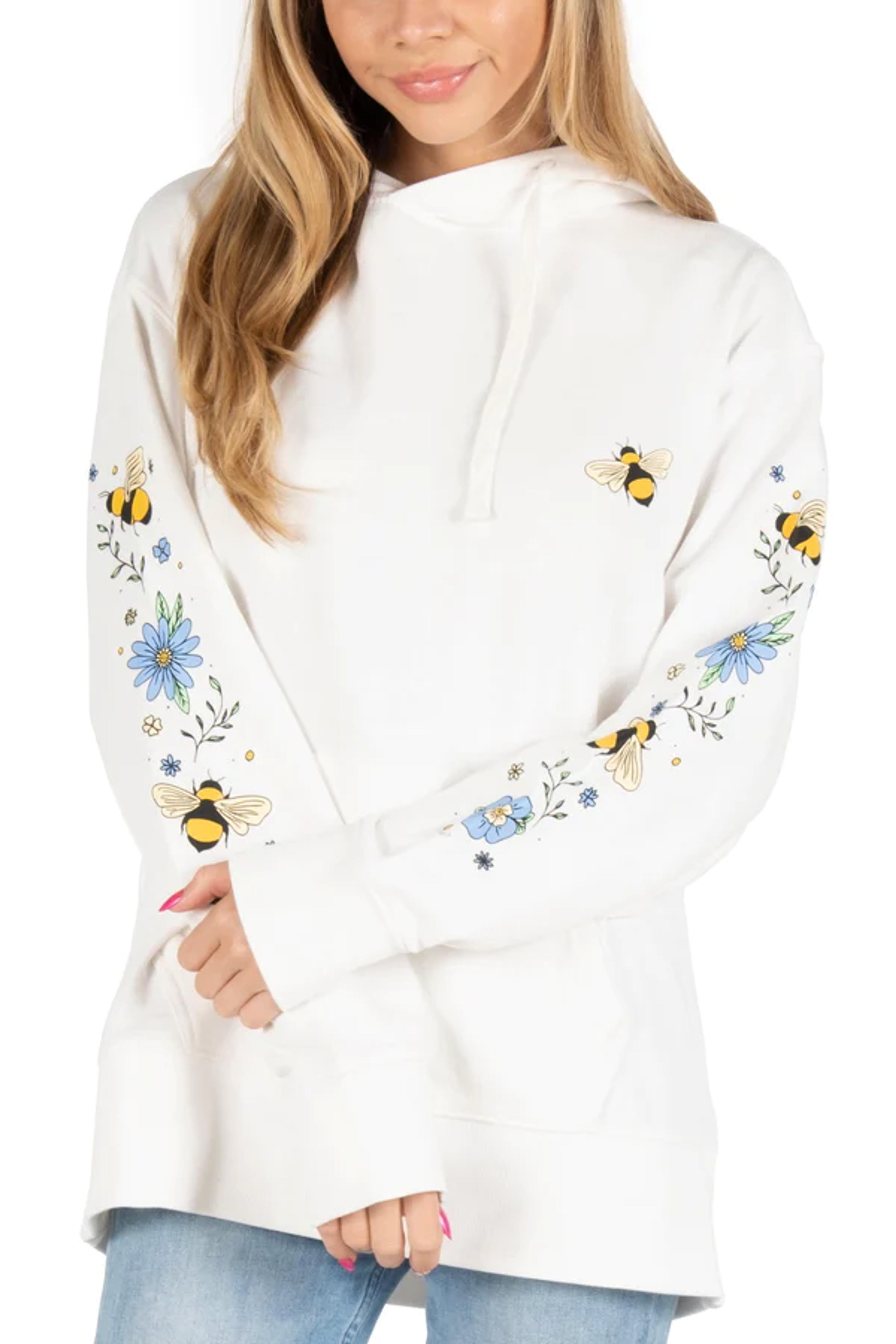 Save The Bees Hoodie – Ivory Ella