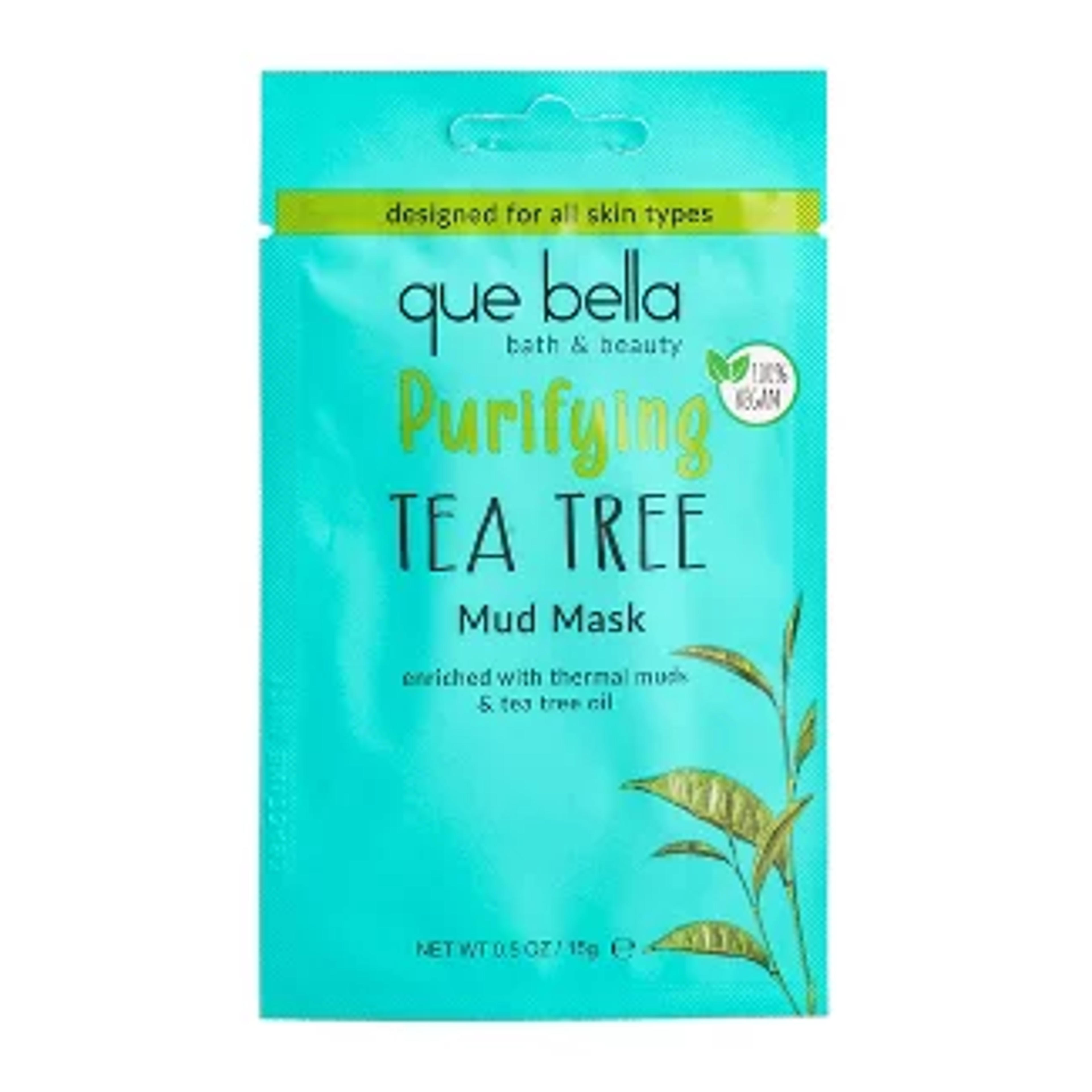 Que Bella Purifying Tea Tree Mud Mask - 0.5oz : Target