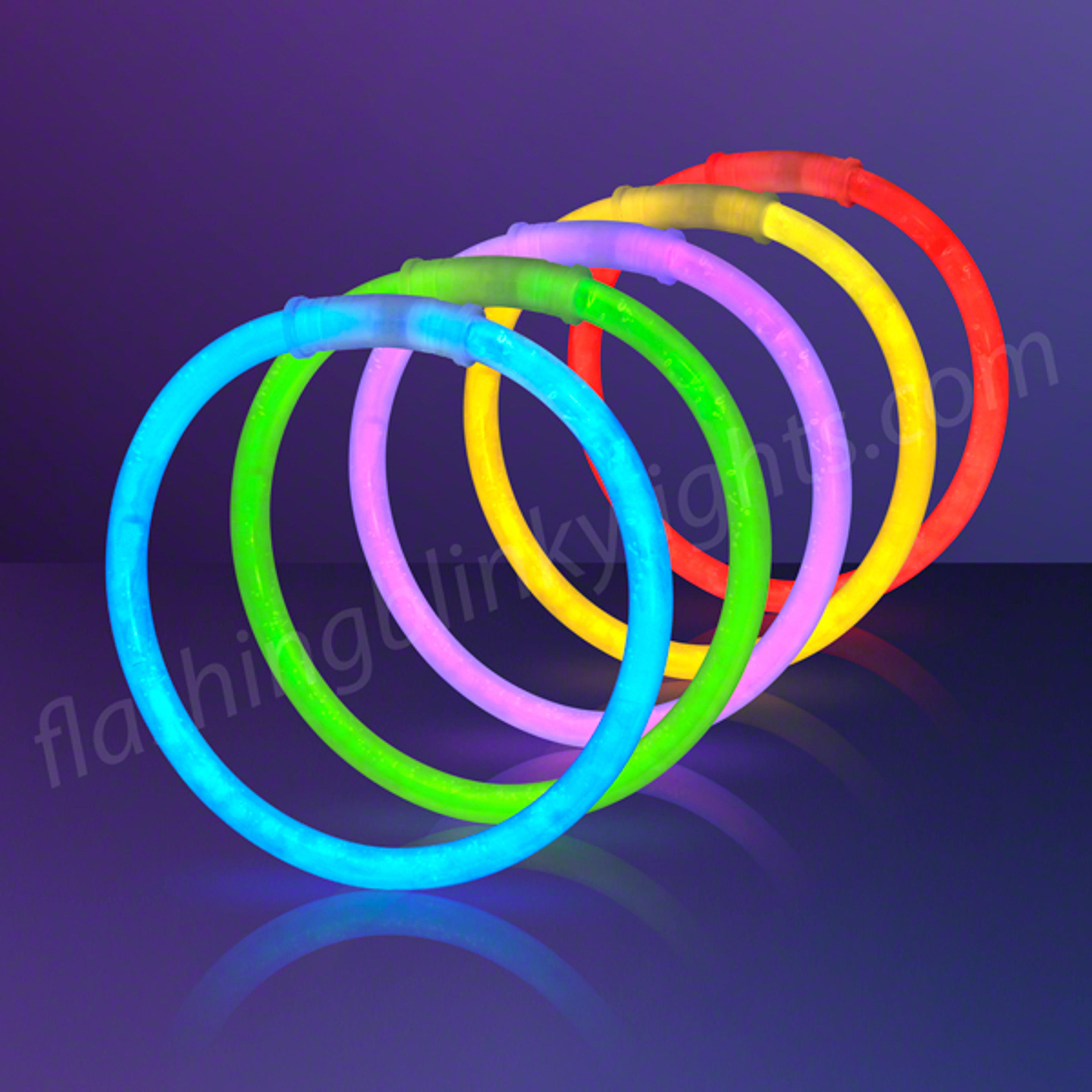 8 Inch Assorted Light Up Glow Bracelets | FlashingBlinkyLights