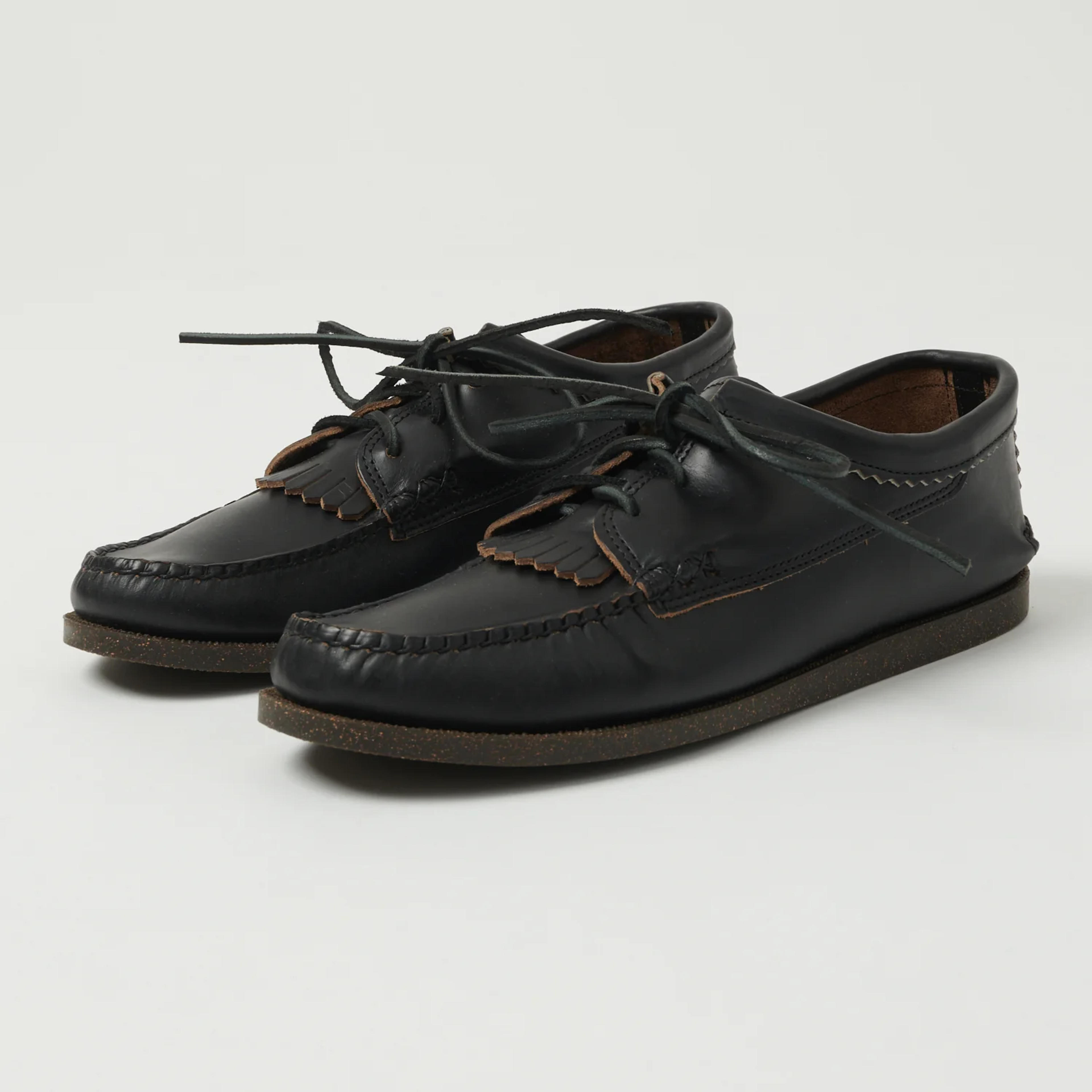 Yuketen Blucher w/ Kiltie Camp Sole Shoe - G Black | Son of a Stag