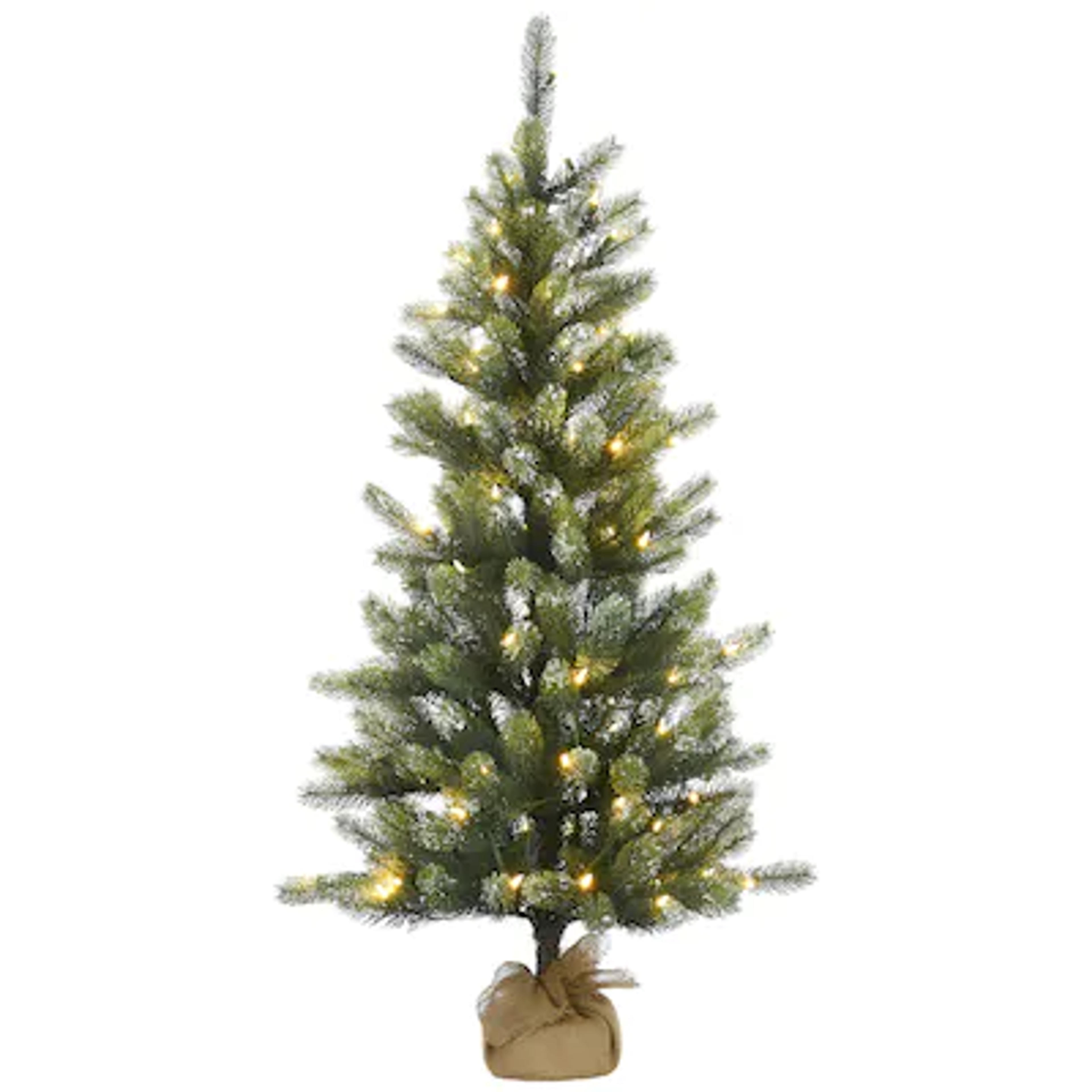 National Tree Company Trinity Spruce 4.5-ft Pre-lit Artificial Christmas Tree with LED Lights in the Artificial Christmas Trees department at Lowes.com