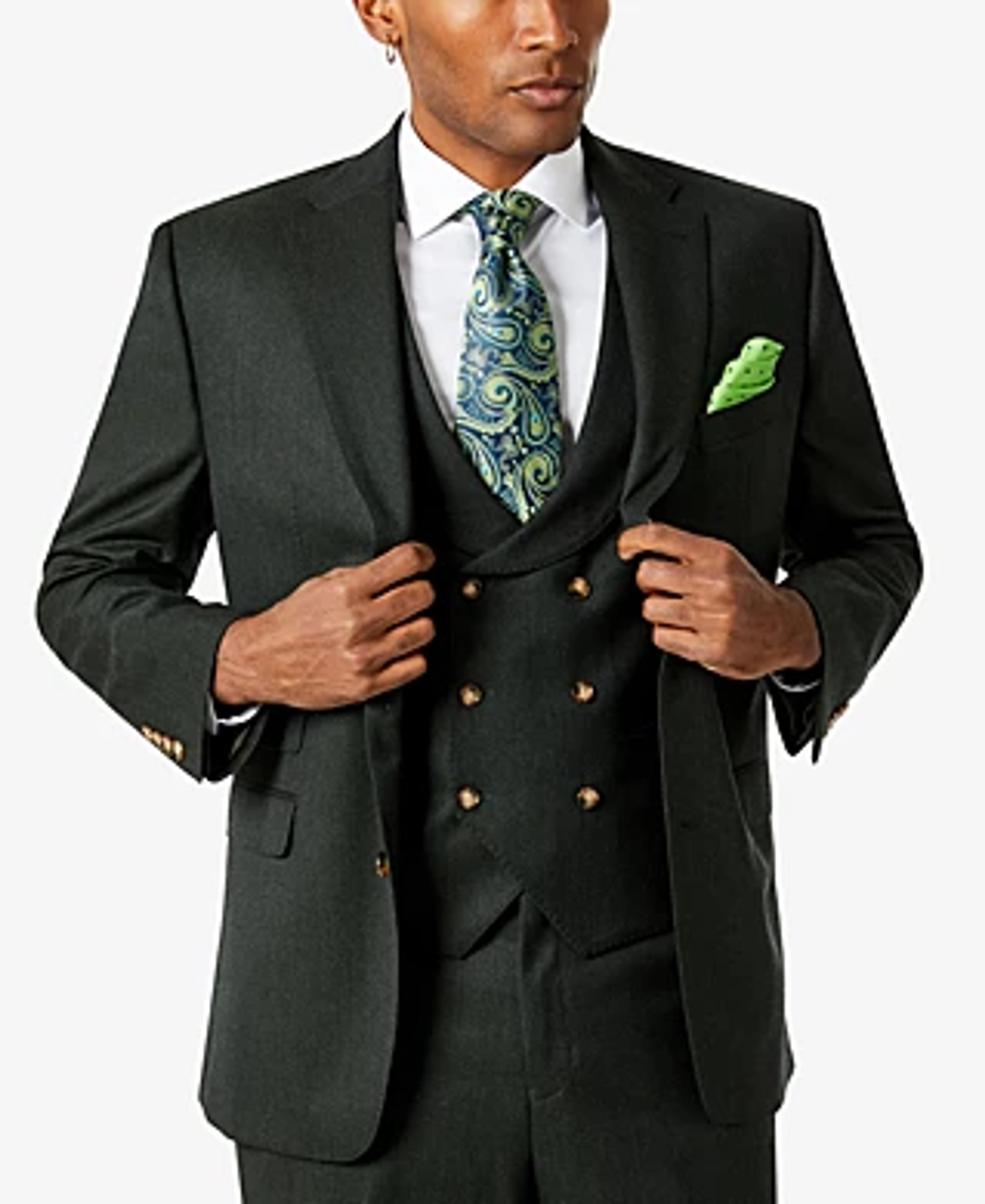 Tayion Collection Men's Classic-Fit Wool Suit Jacket & Reviews - Suits & Tuxedos - Men - Macy's