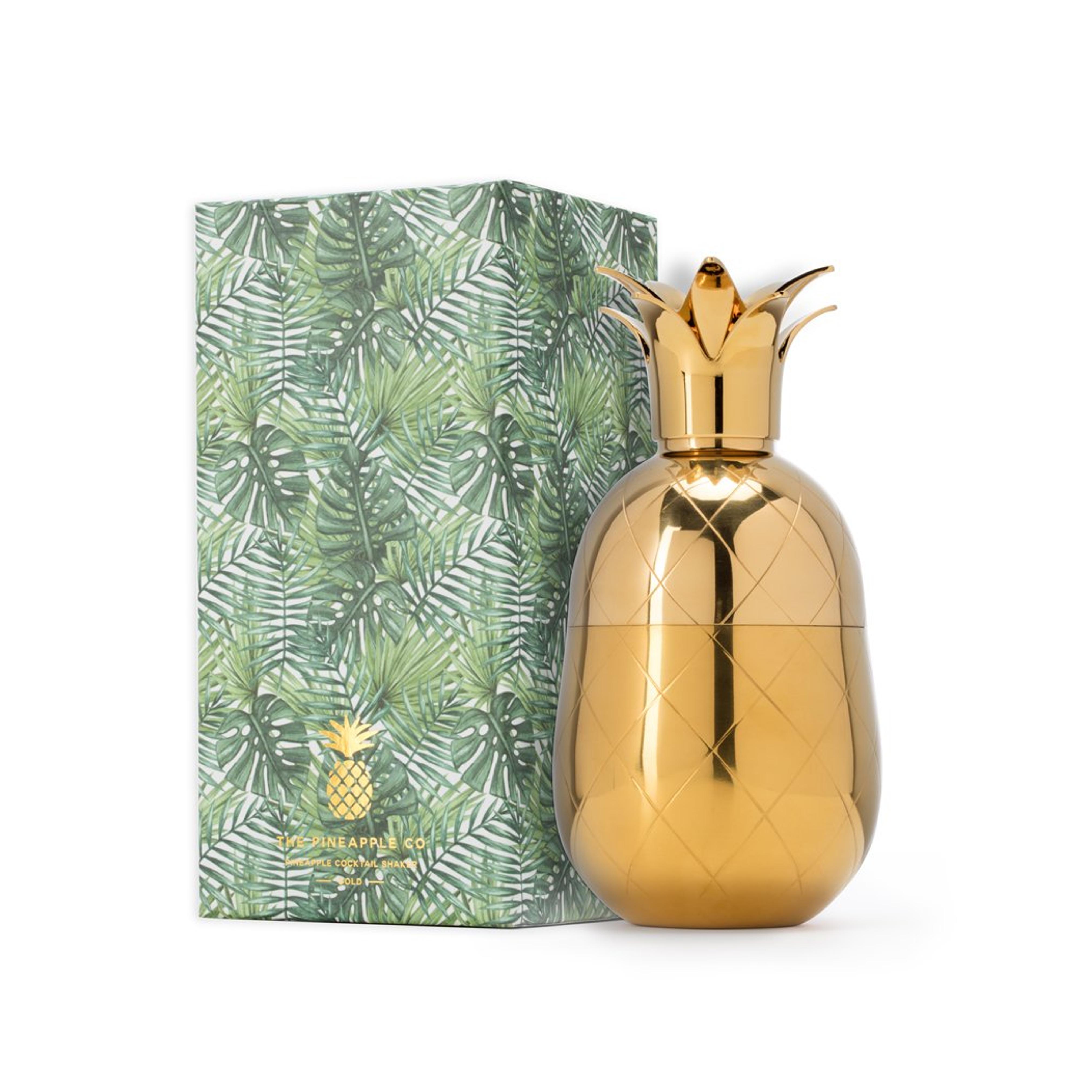 Pineapple Shaker (550ml / 18.5oz), Gold