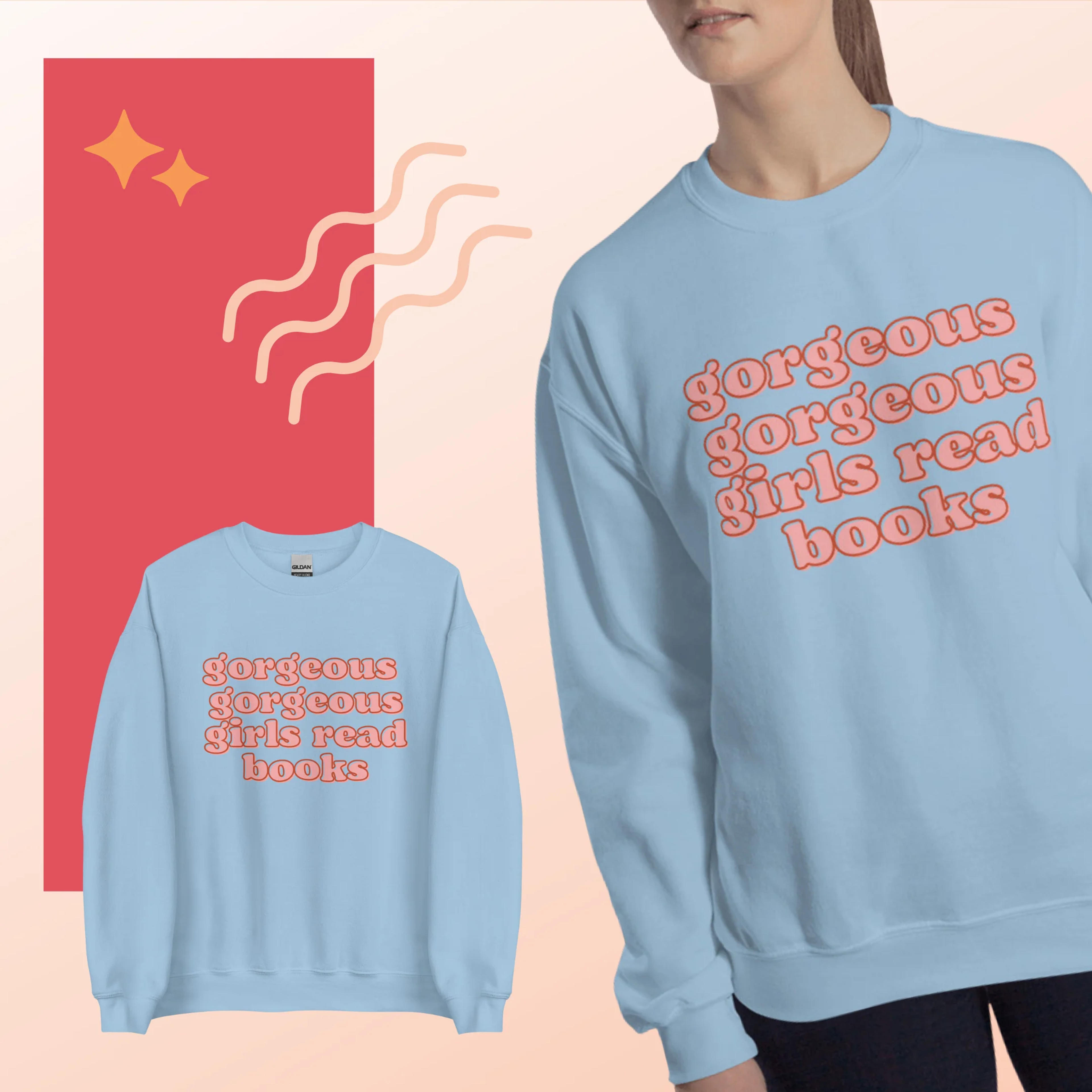 GORGEOUS GORGEOUS GIRLS REAL BOOKS CREWNECK – Magic Magenta