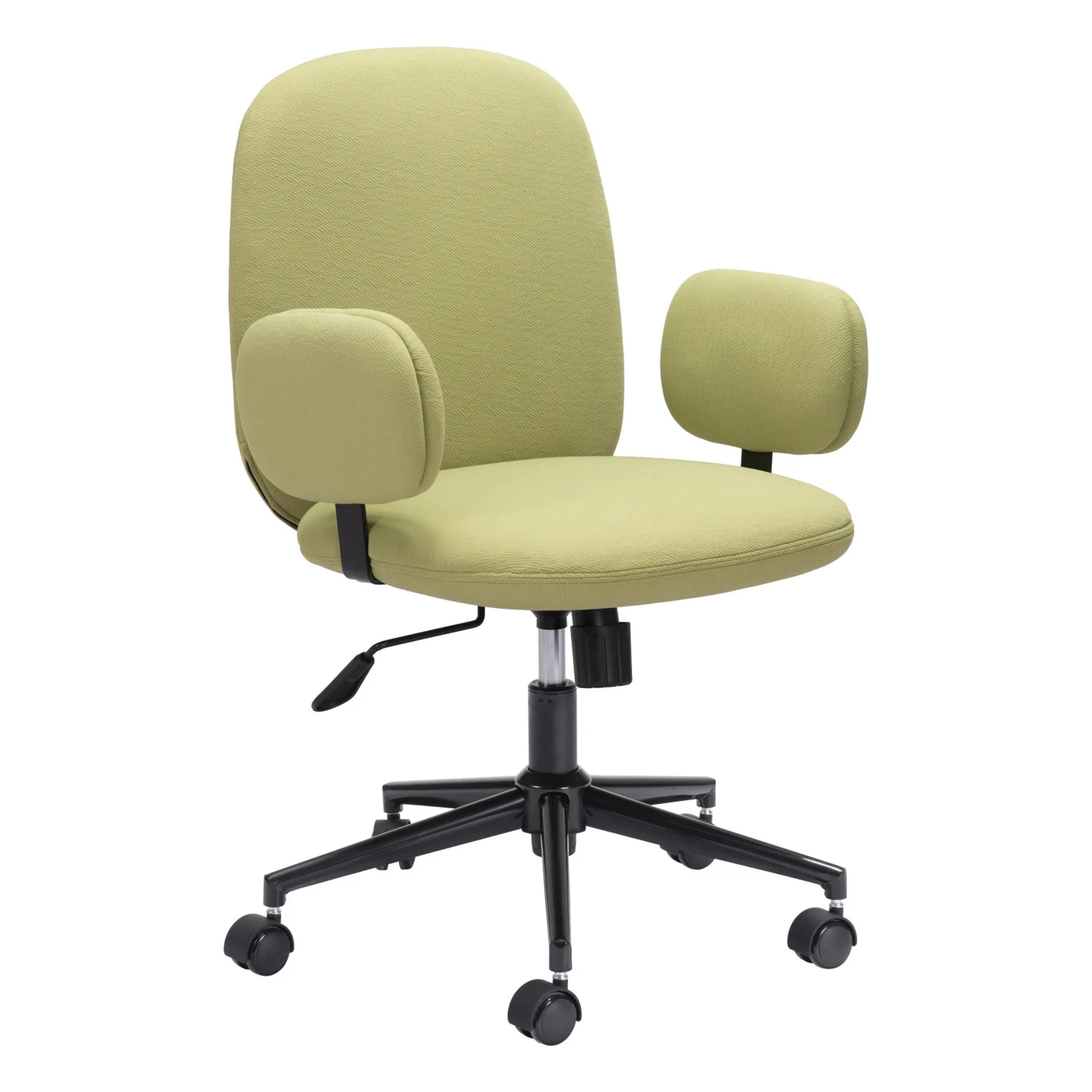 Adjustable Rolling Desk Chair - Olive Green - Dormify